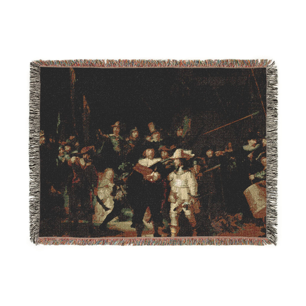 The Night Watch Woven Blanket - Rembrandt Fine-Art Tapestry Throw