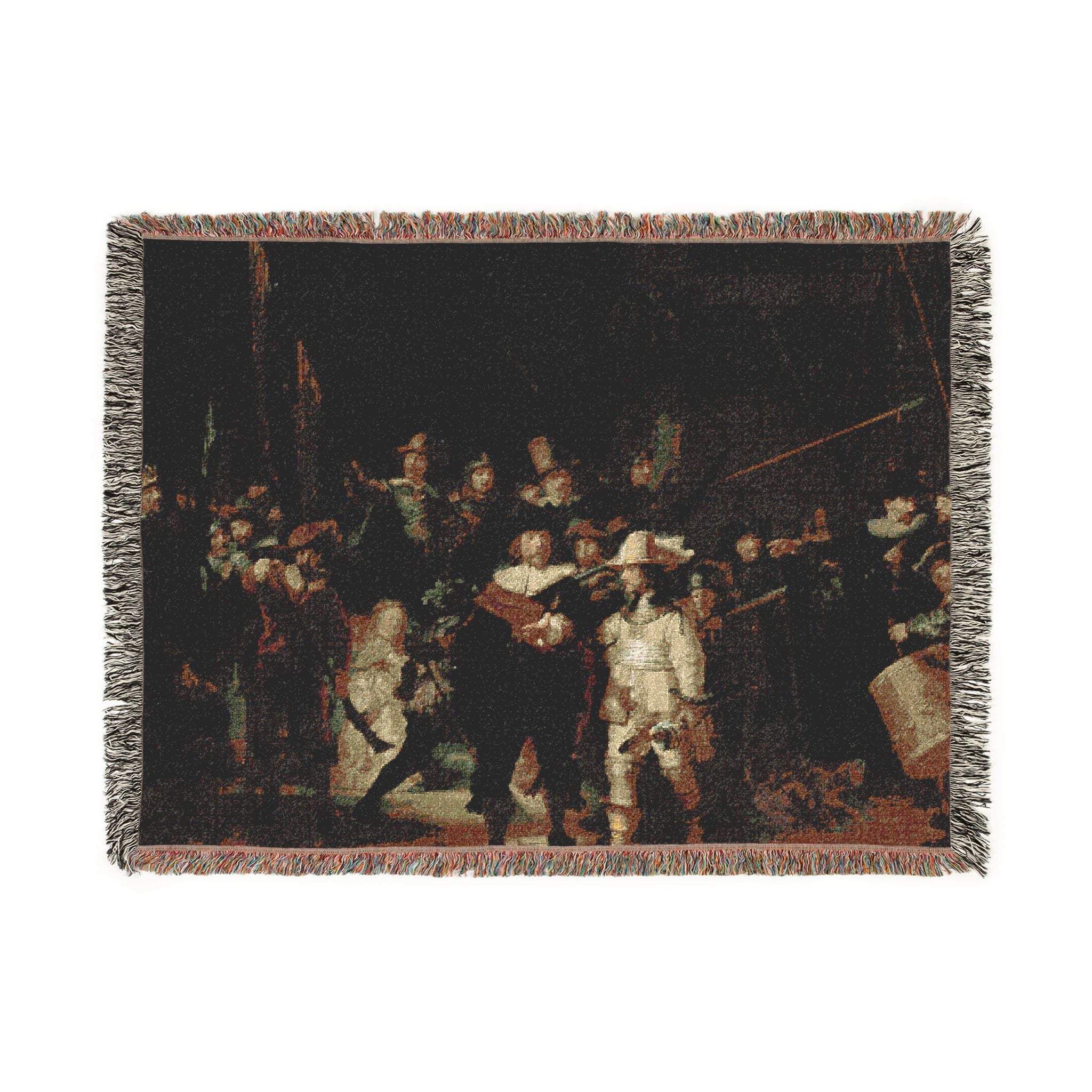 The Night Watch Woven Blanket - Rembrandt Fine-Art Tapestry Throw