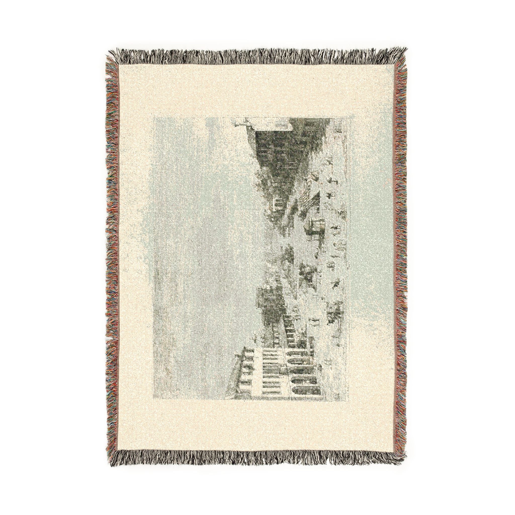 Canaletto - Mestre, from Vedute | Woven Tapestry Blanket