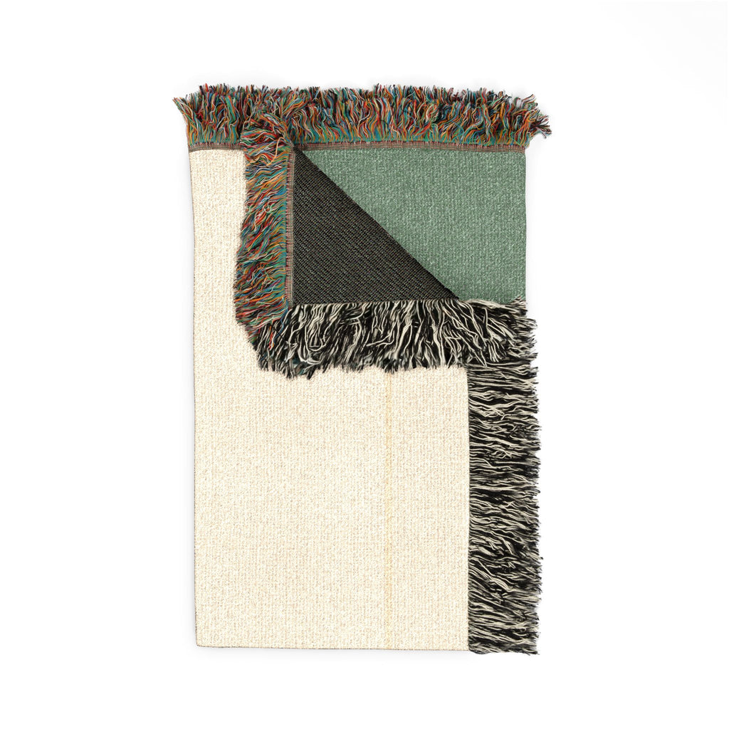 Grove Throw — Warm White · Olive · Sand