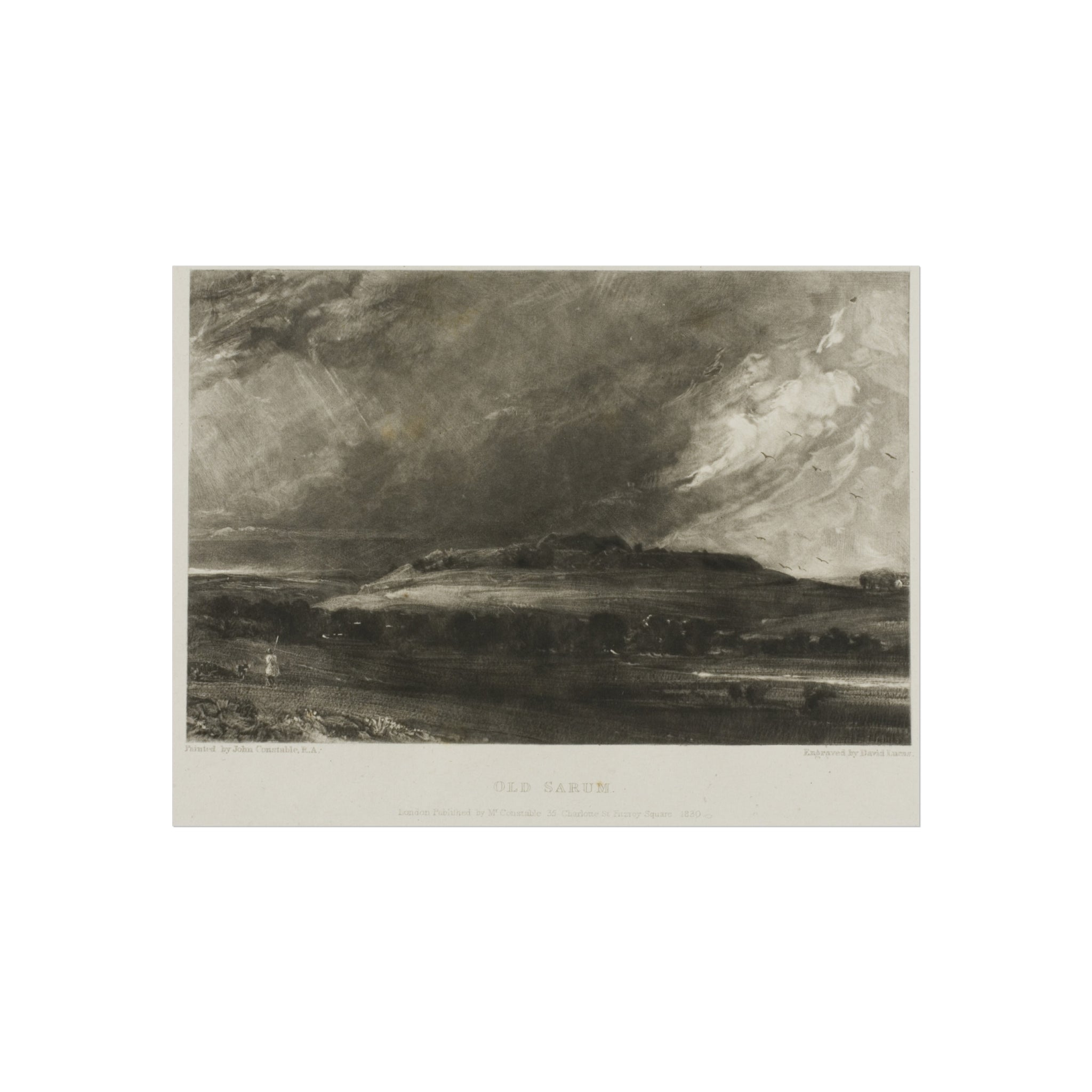 David Lucas - Old Sarum | Fine Art Poster