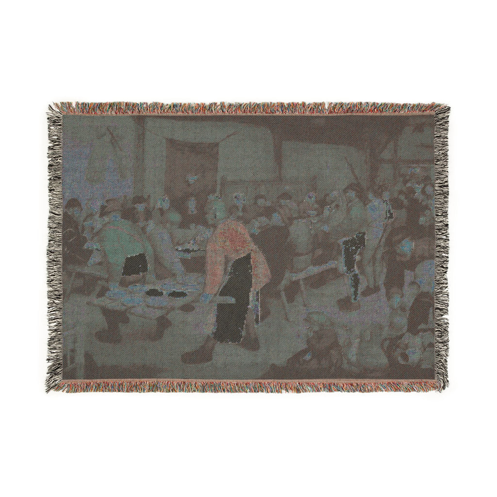 Pieter Bruegel the Elder - Peasant Wedding - Google Art Project 2 | Woven Tapestry Blanket