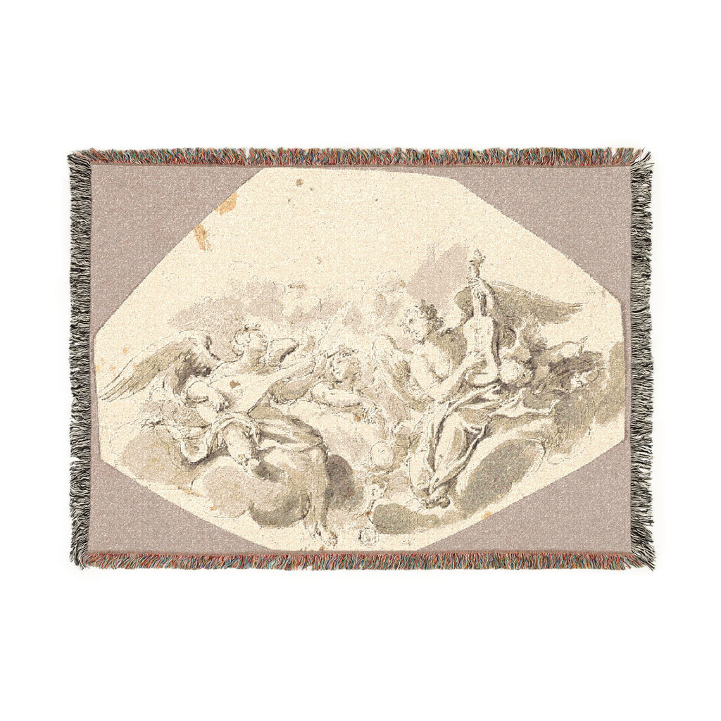 Giovanni Battista Tiepolo - Musician Angels | Woven Tapestry Blanket