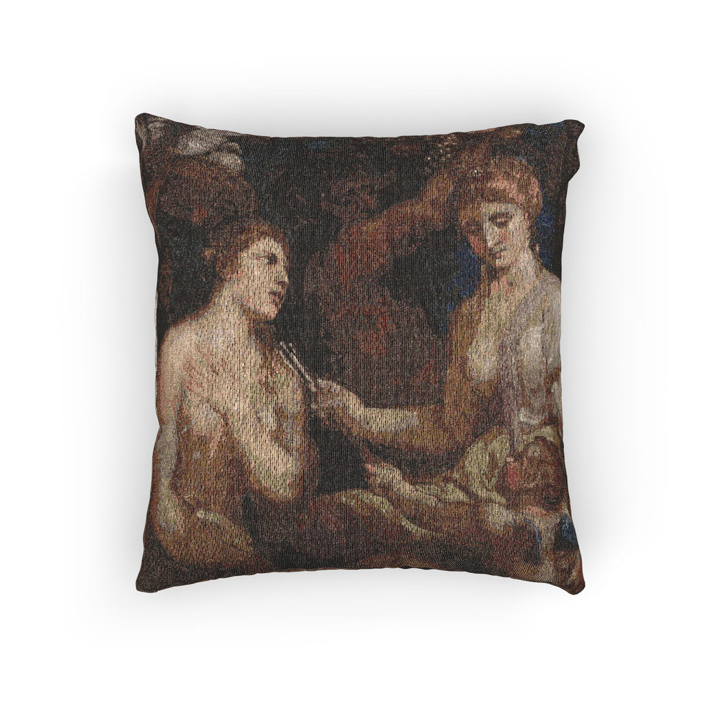 Imitator of Titian - Allegory of Venus and Cupid | Woven Pillow