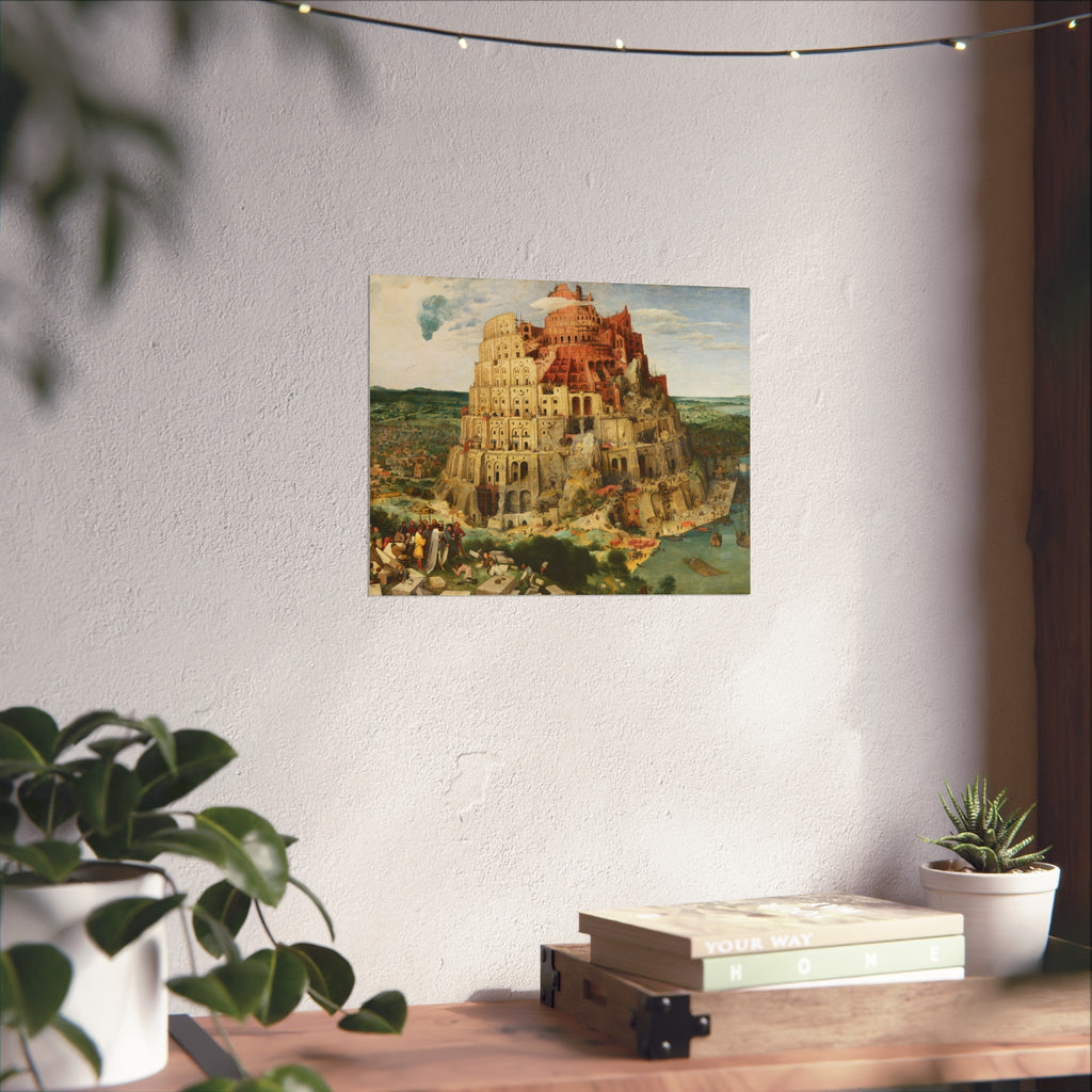 Pieter Bruegel the Elder - The Tower of Babel (Vienna) - Google Art Project - edited | Fine Art Poster