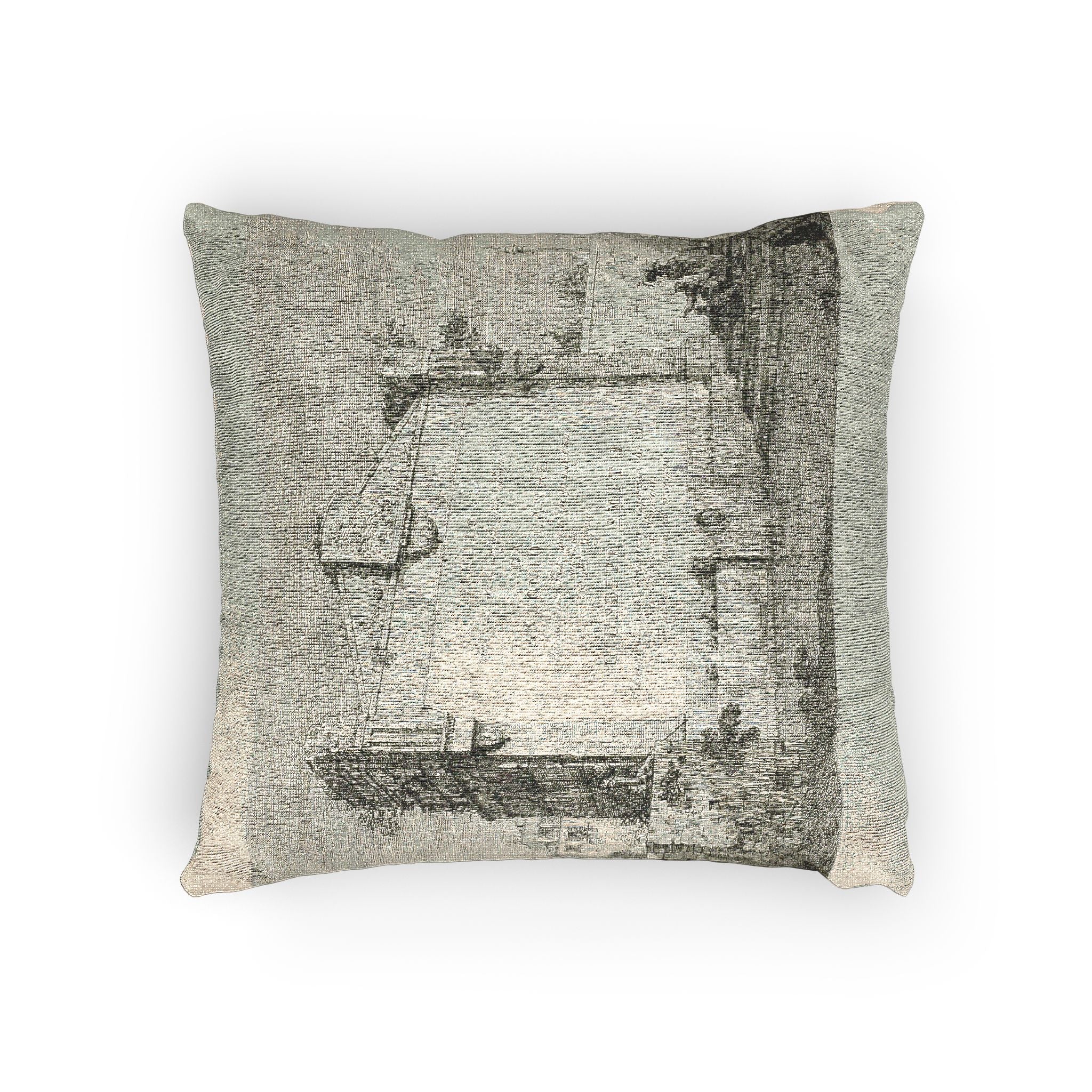 Canaletto - Title Page, from Vedute | Woven Pillow