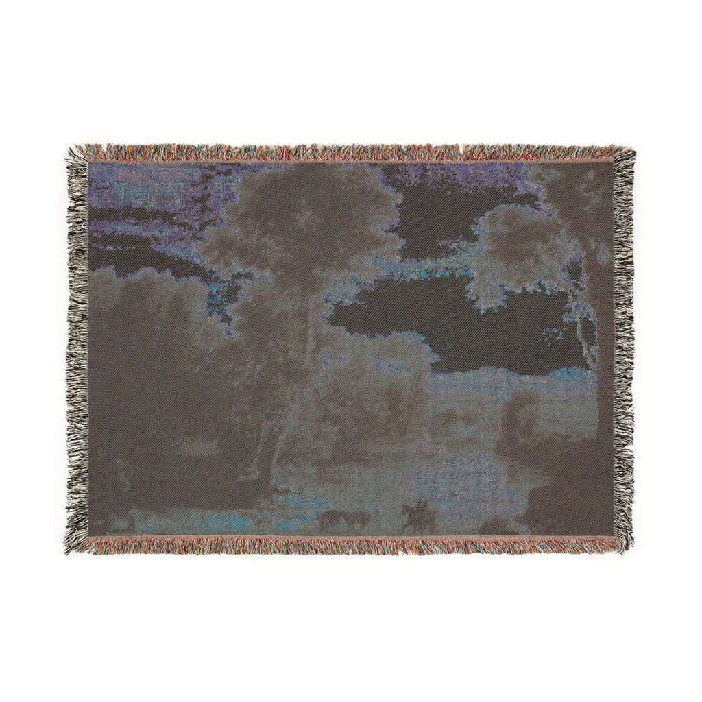George Inness - Crossing the Ford | Woven Tapestry Blanket
