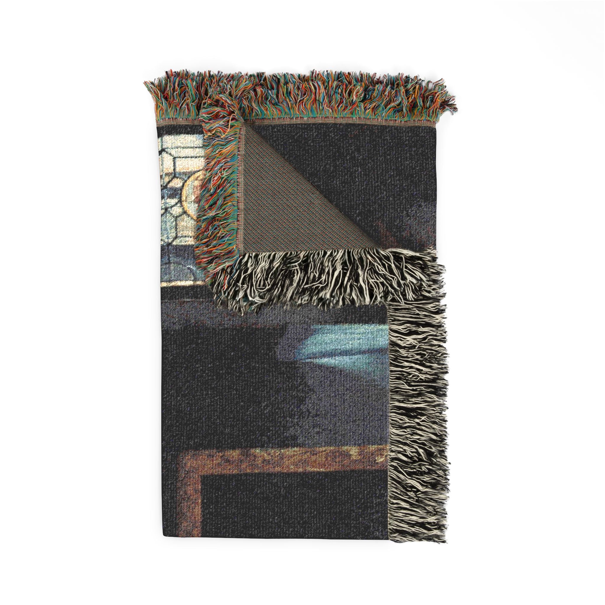 Jan Vermeer van Delft - The Glass of Wine - Google Art Project | Woven Tapestry Blanket