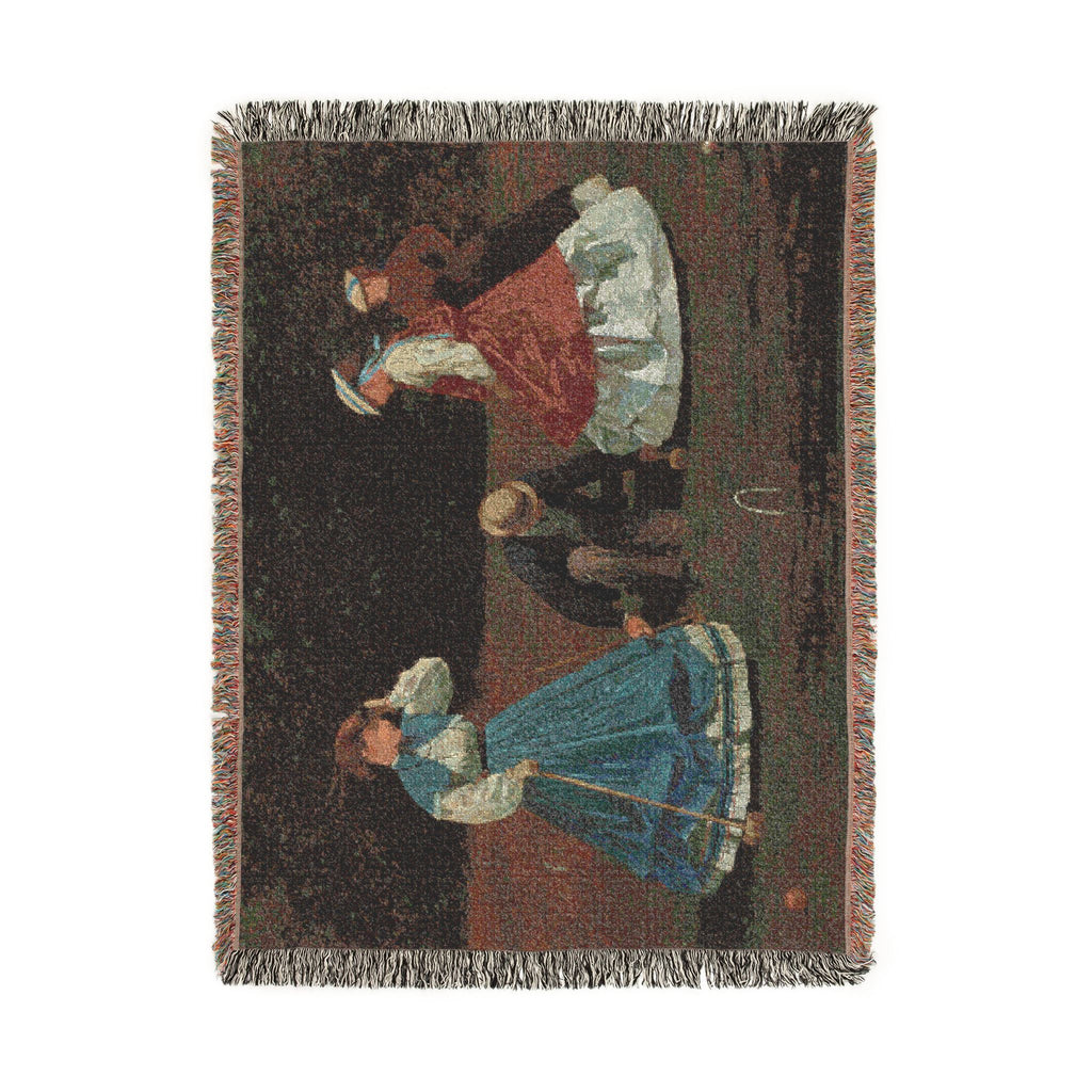 Winslow Homer - Croquet Scene | Woven Tapestry Blanket