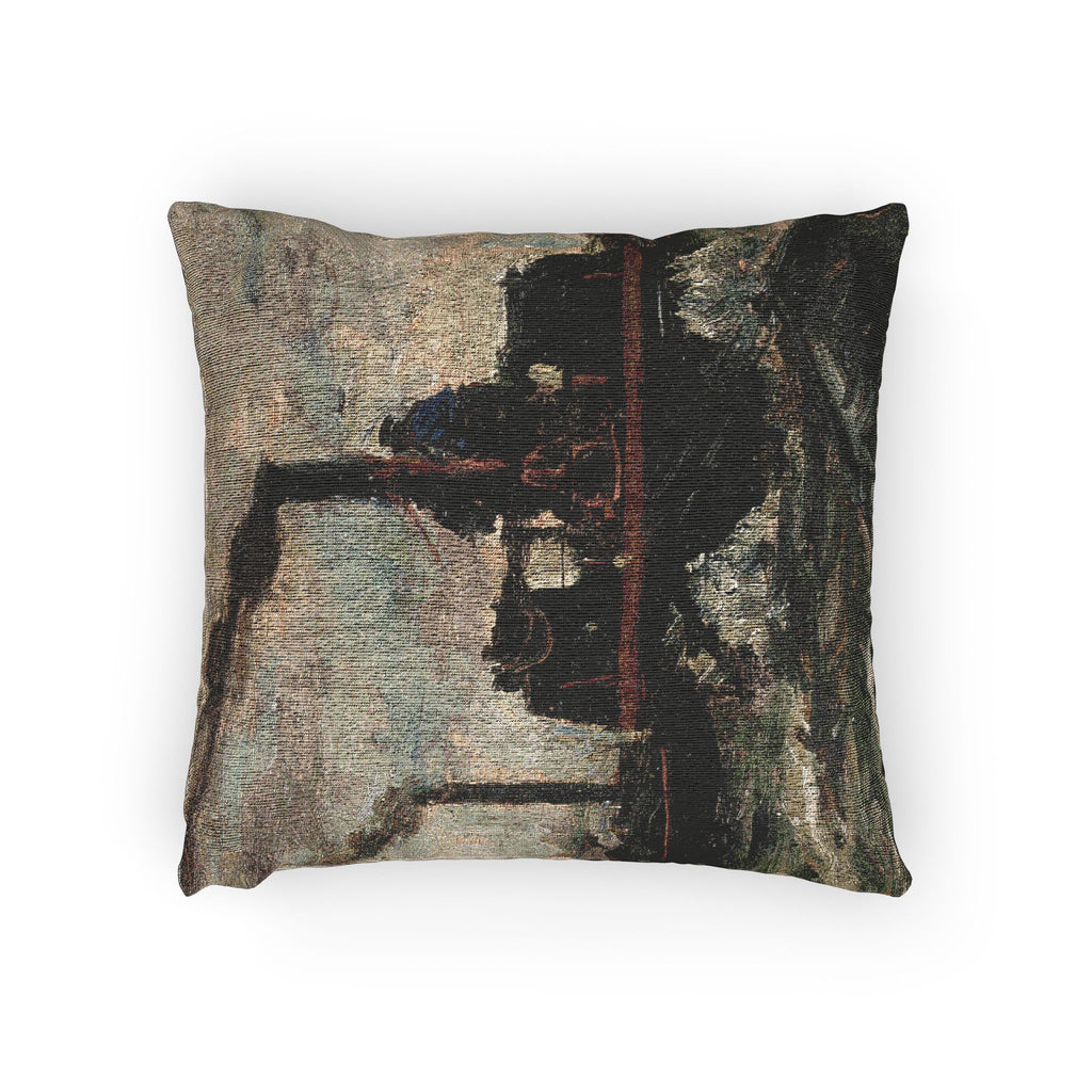 Charles François Daubigny - River Boat | Woven Pillow