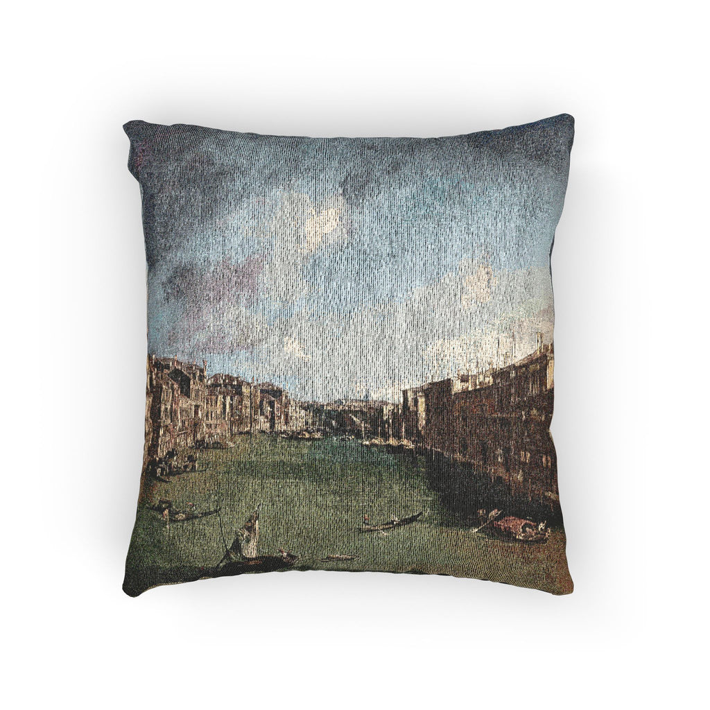 Ca' Rezzonico - Canal Grande da Palazzo Balbi a Rialto C.1722 - Canaletto | Woven Pillow