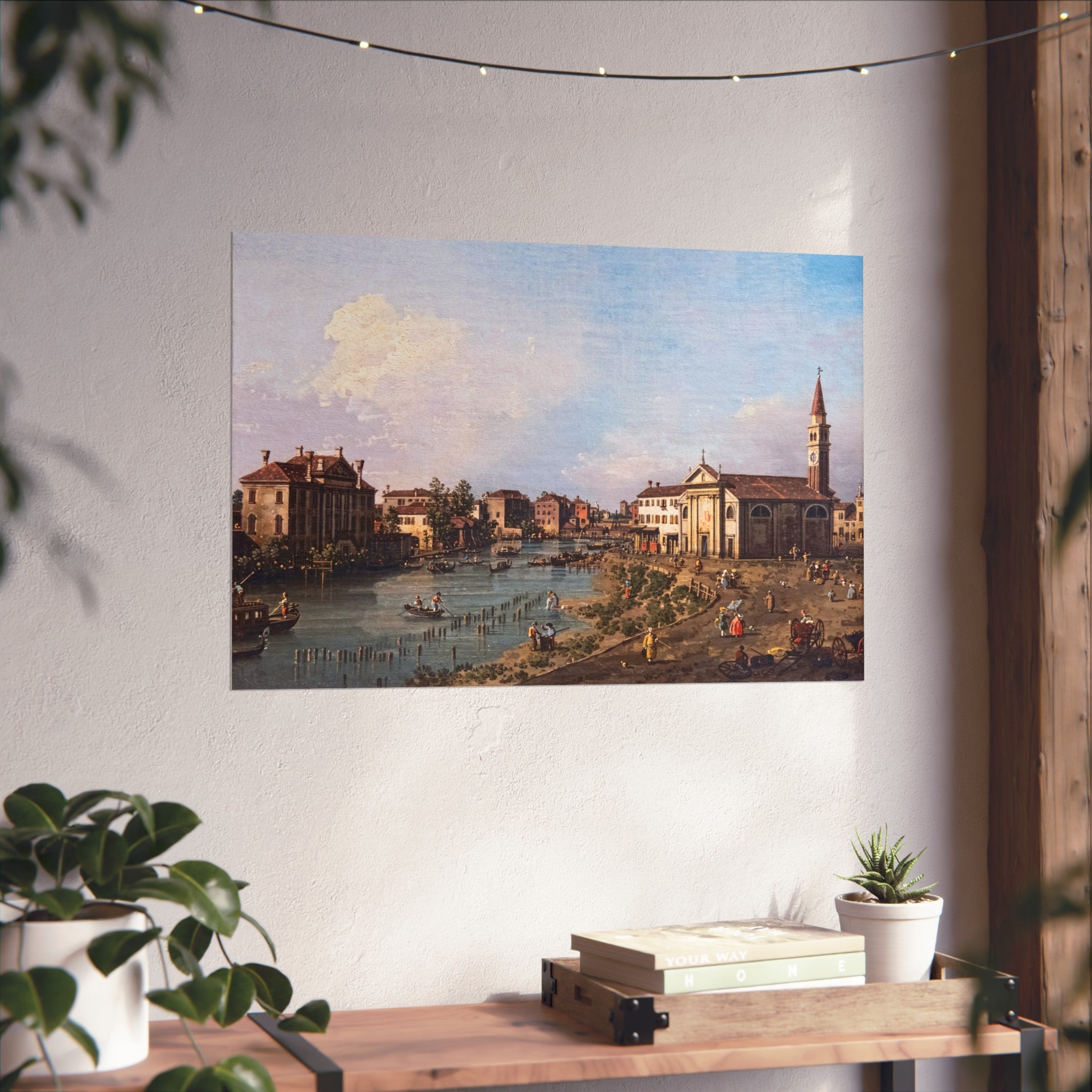 Bemberg Fondation Toulouse - Vue de Dolo - Canaletto ca 1740 - Inv 1011 | Fine Art Poster