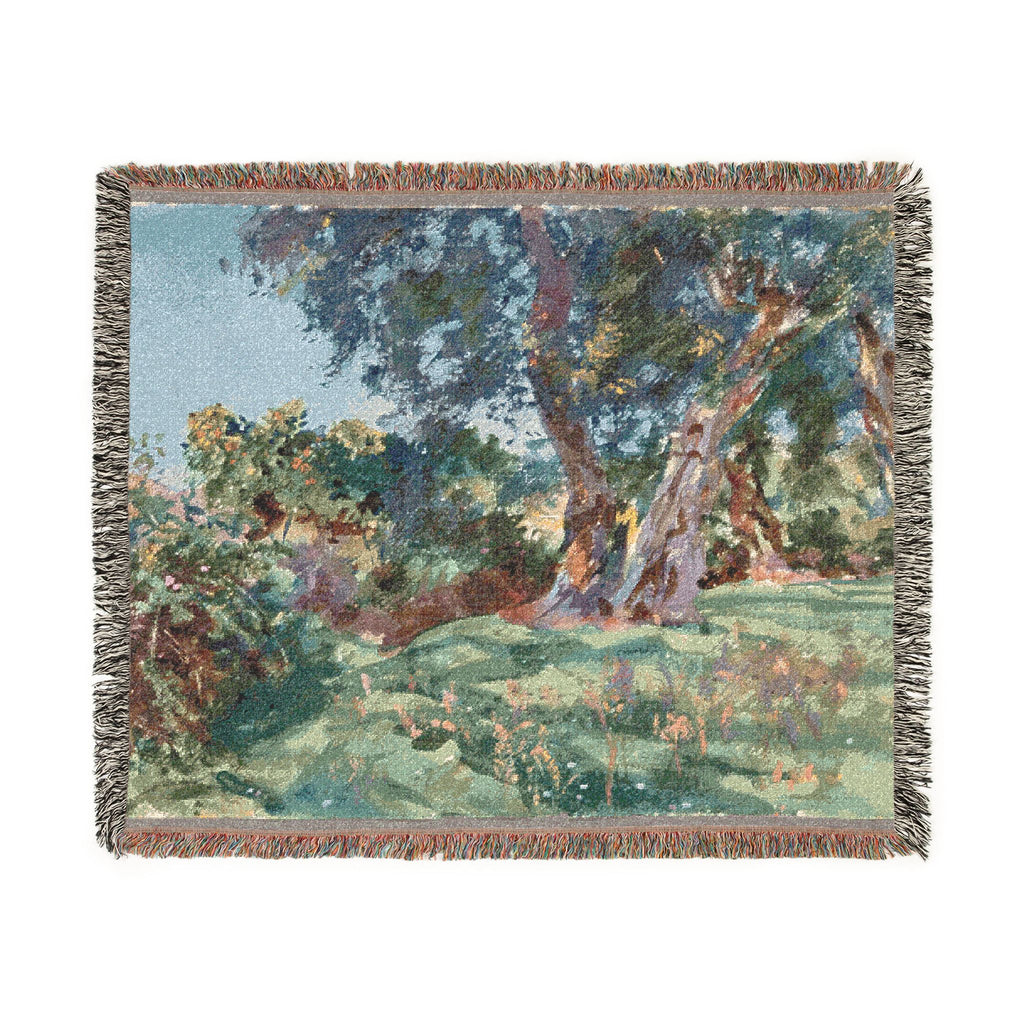 John Singer Sargent - Olive Trees, Corfu | Woven Tapestry Blanket