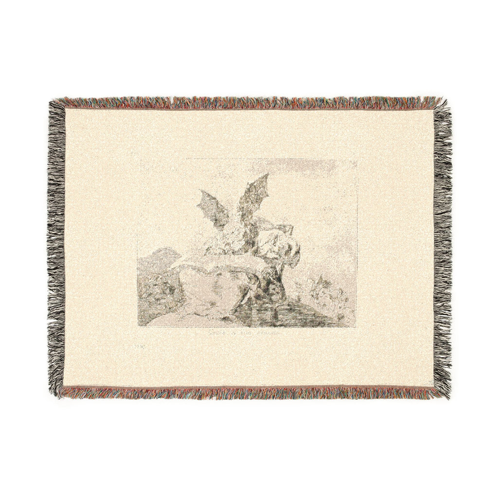 Francisco José de Goya y Lucientes - Against the Common Good, plate 71 from The Disasters of War | Woven Tapestry Blanket