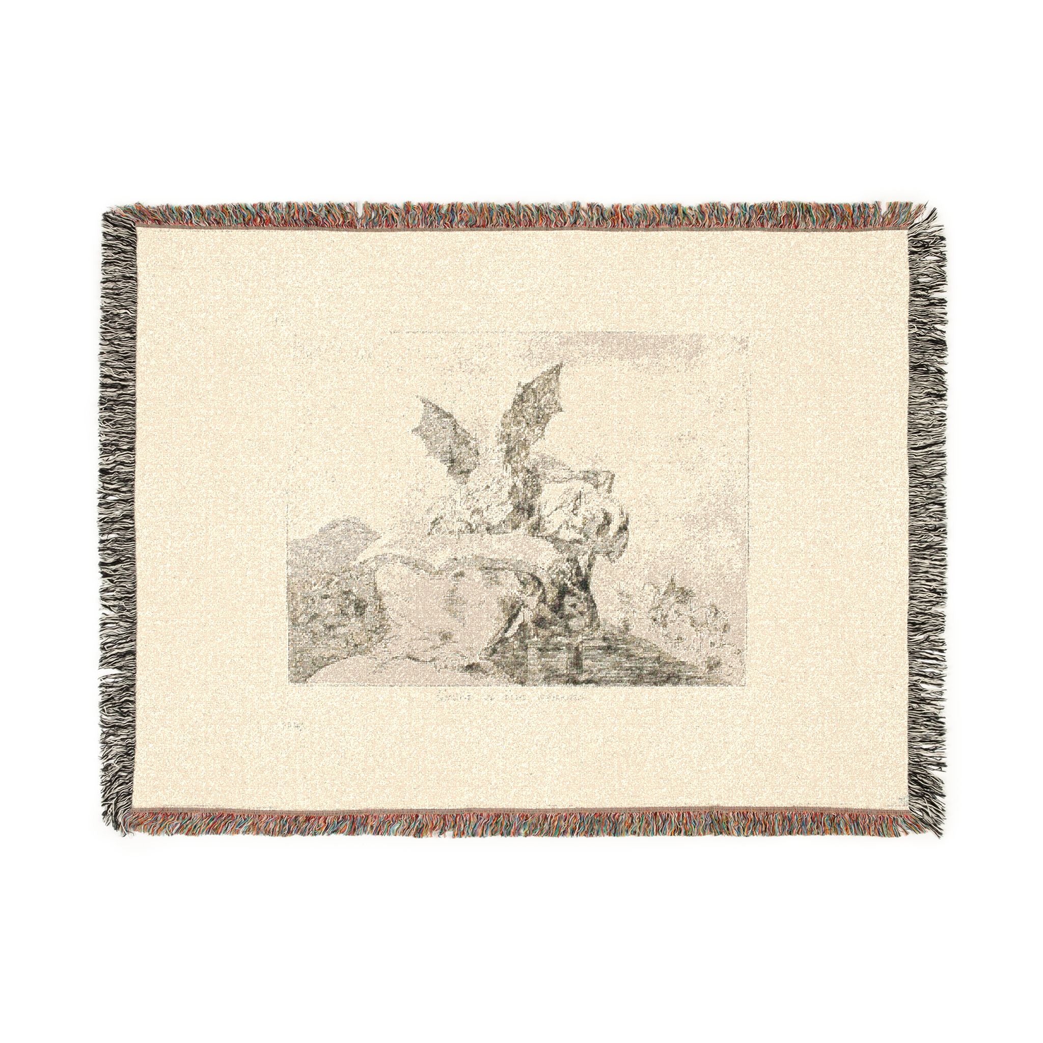 Francisco José de Goya y Lucientes - Against the Common Good, plate 71 from The Disasters of War | Woven Tapestry Blanket