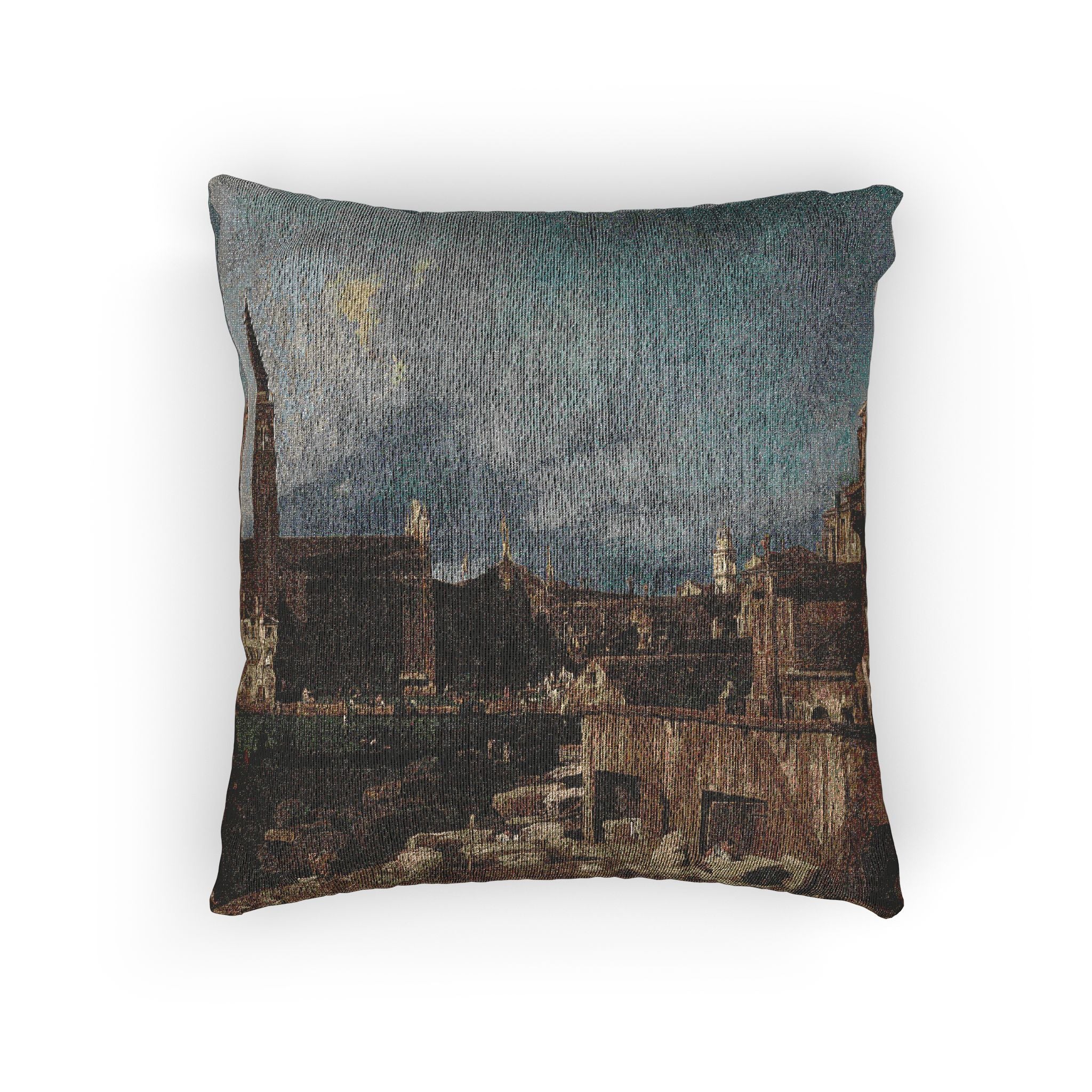 Canaletto - The Stonemason's Yard | Woven Pillow
