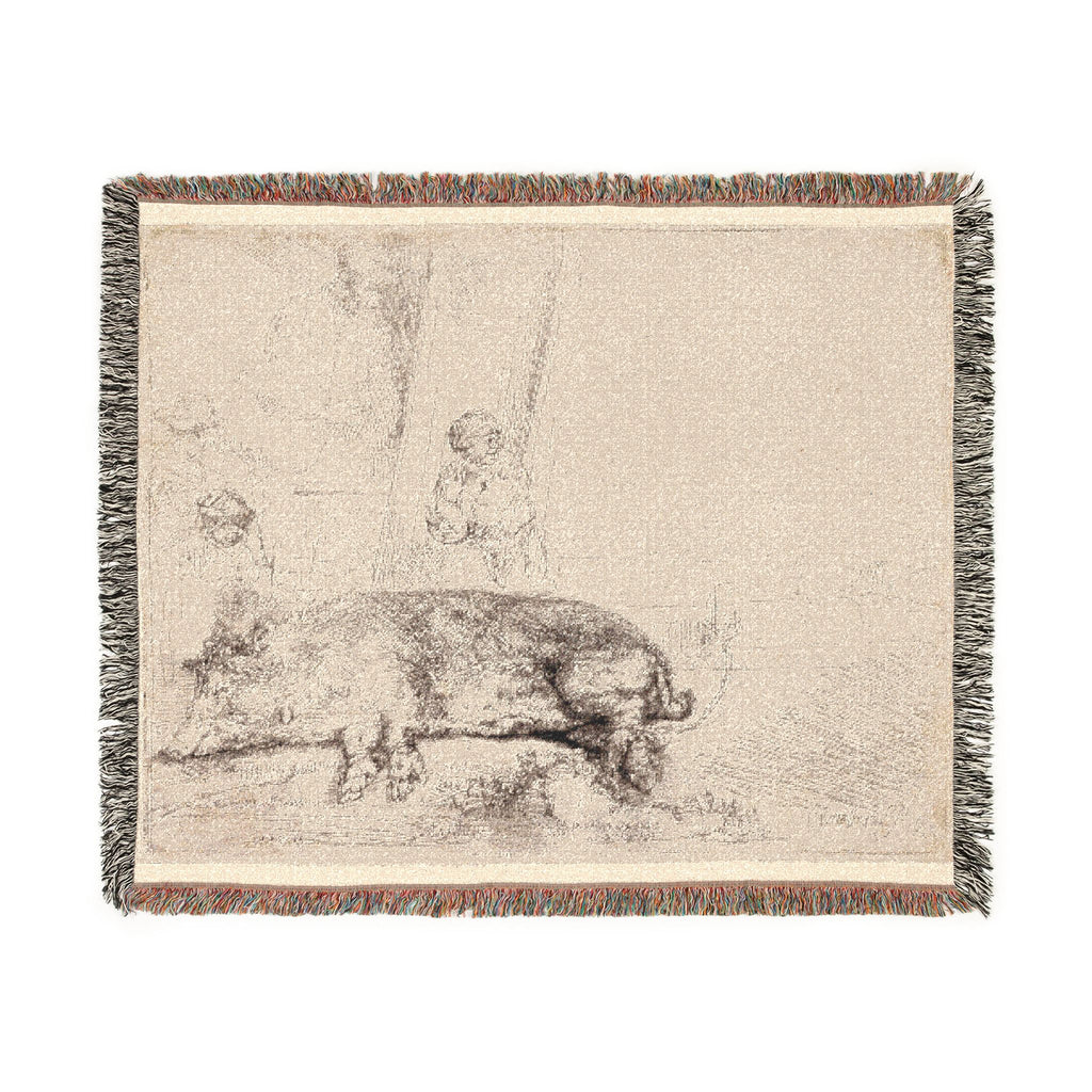 Rembrandt van Rijn - The Hog | Woven Tapestry Blanket