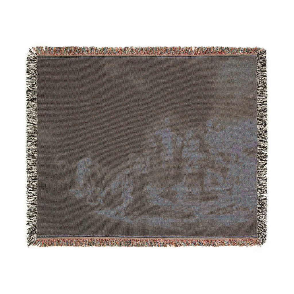 Rembrandt van Rijn - The Hundred Guilder Print | Woven Tapestry Blanket