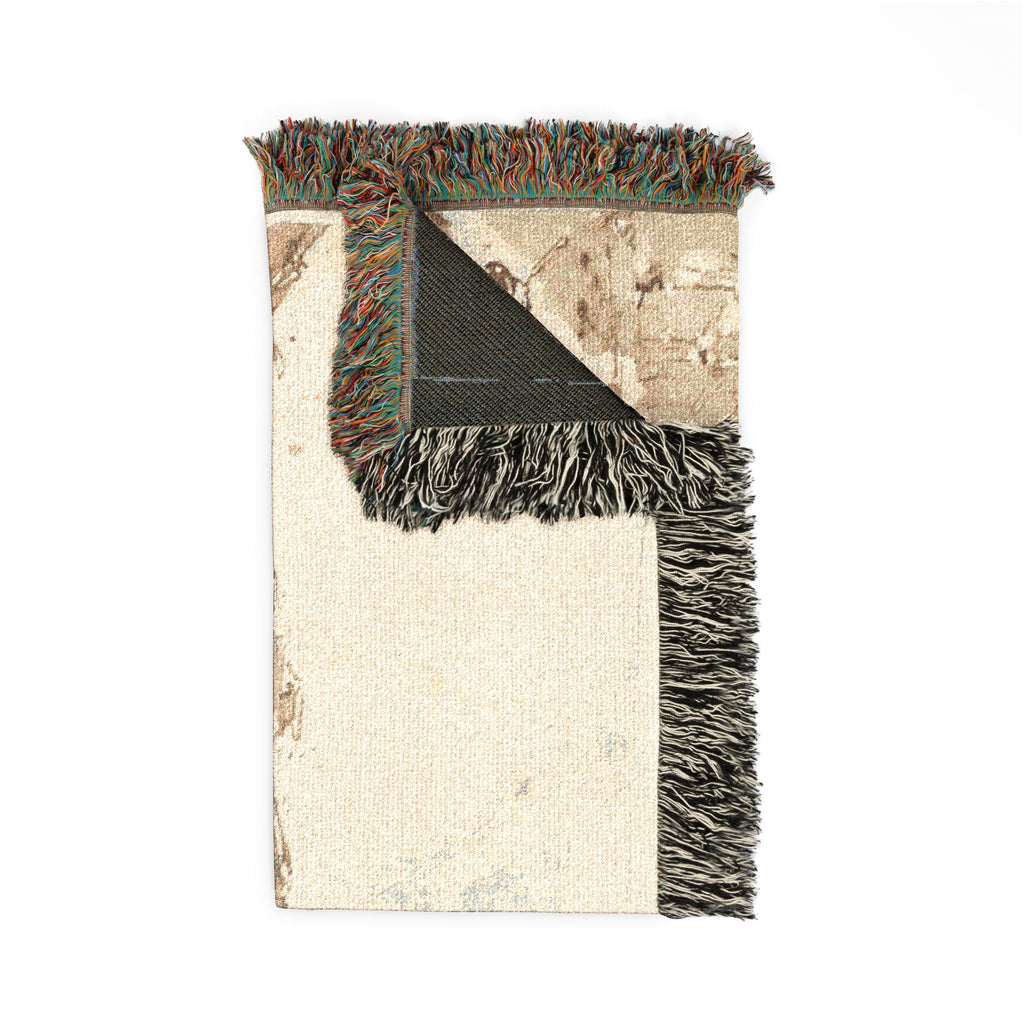 Francesco Guardi - A Capriccio with a Ruined Gothic Arch | Woven Tapestry Blanket