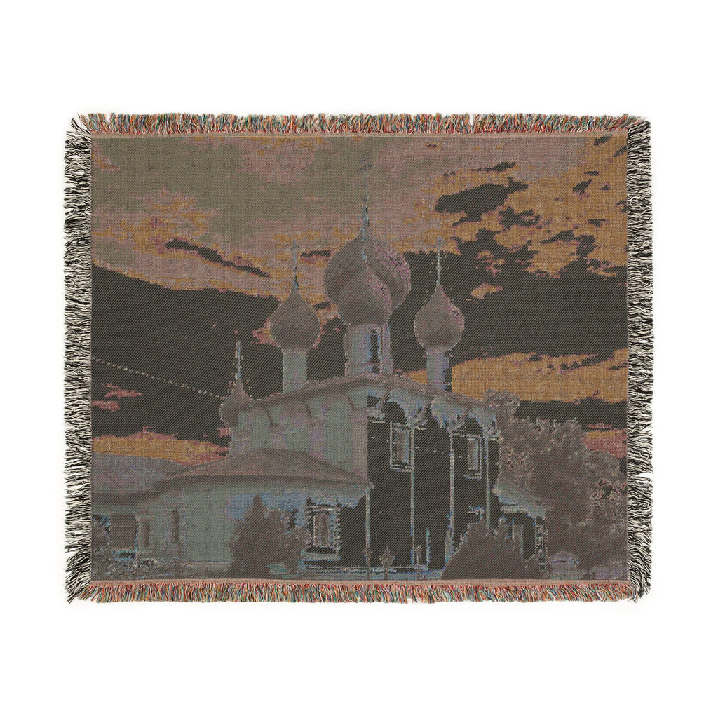 Church of the Beheading of Saint John the Baptist Alekseyevsky Monastery Uglich 2023-07-22 7452 | Woven Tapestry Blanket