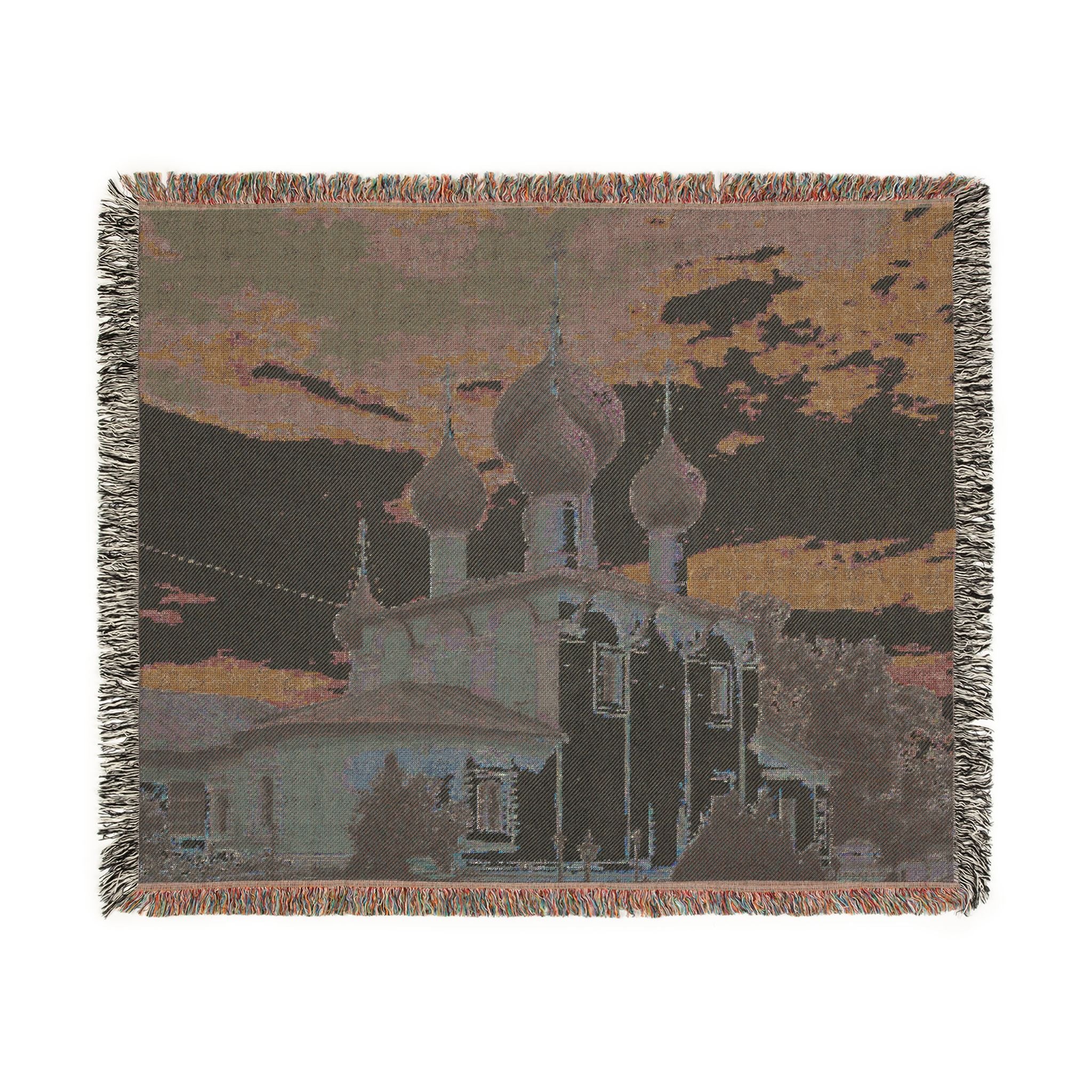 Church of the Beheading of Saint John the Baptist Alekseyevsky Monastery Uglich 2023-07-22 7452 | Woven Tapestry Blanket