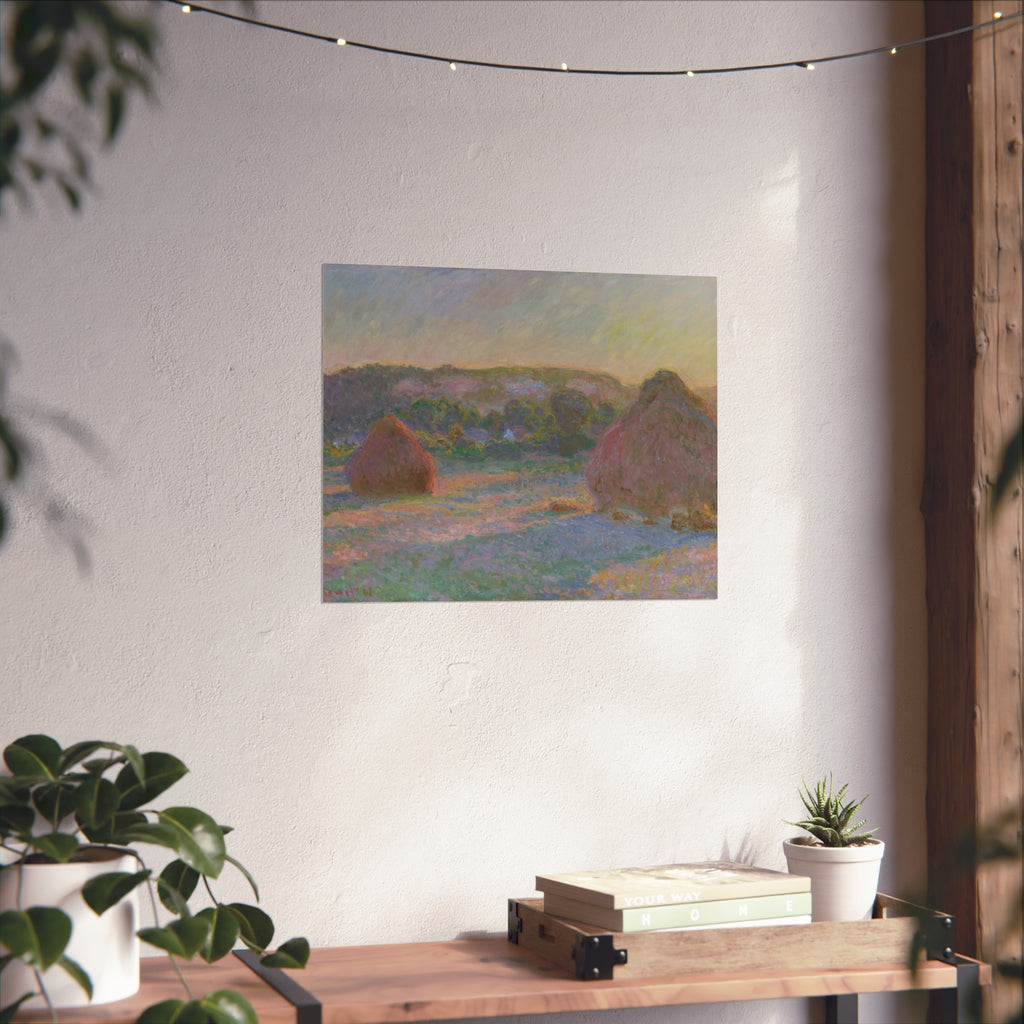 Claude Monet - Stacks of Wheat (End of Summer) | Fine Art Poster