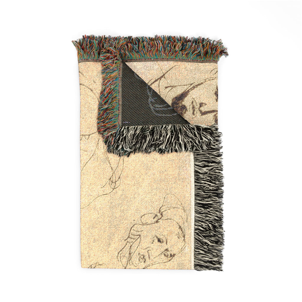 Eugène Delacroix - Sketches of Algerian Men | Woven Tapestry Blanket