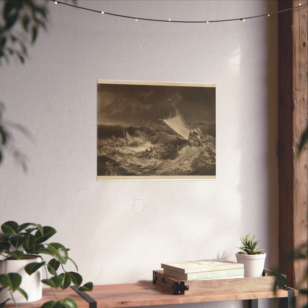 Charles Turner - A Shipwreck | Fine Art Poster