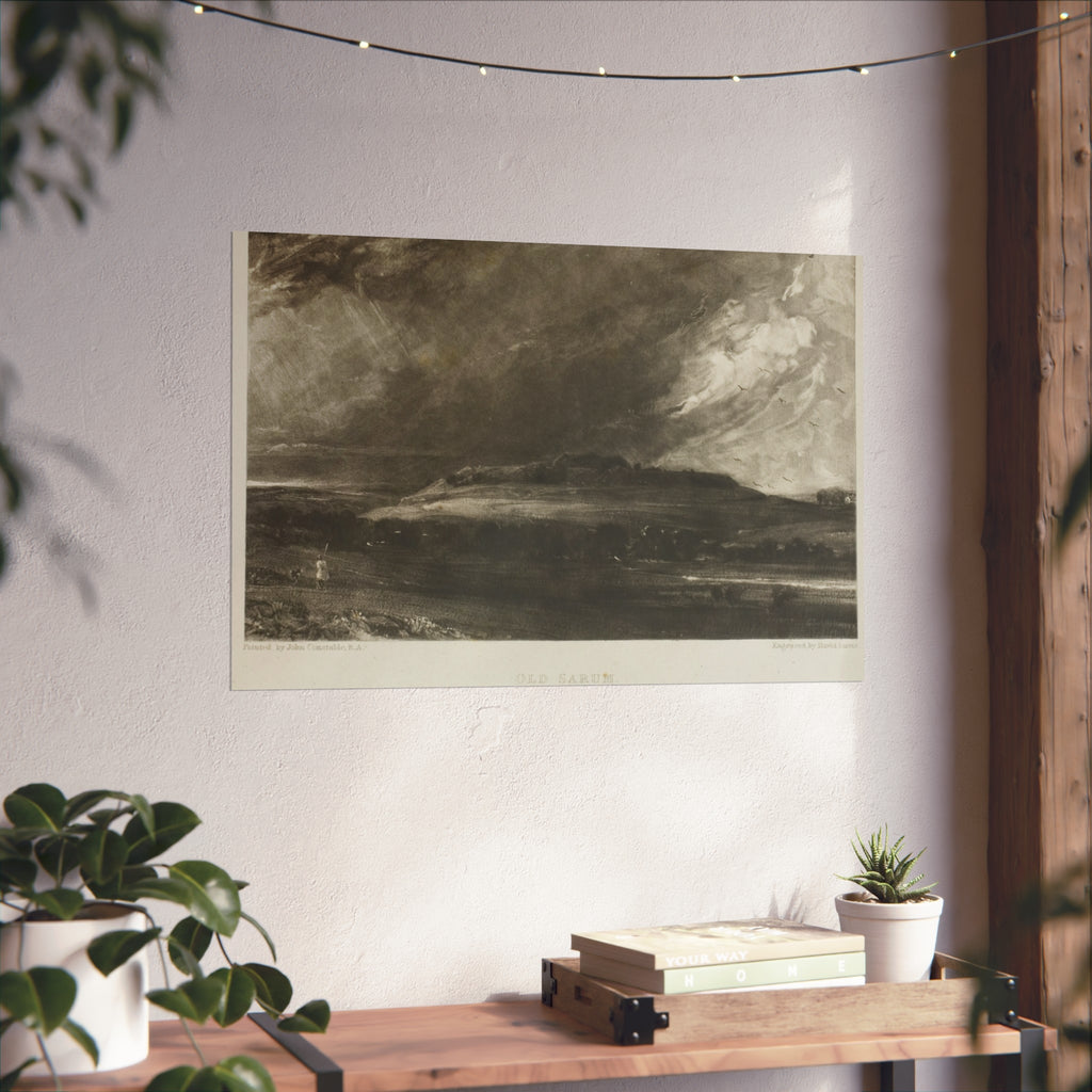 David Lucas - Old Sarum | Fine Art Poster