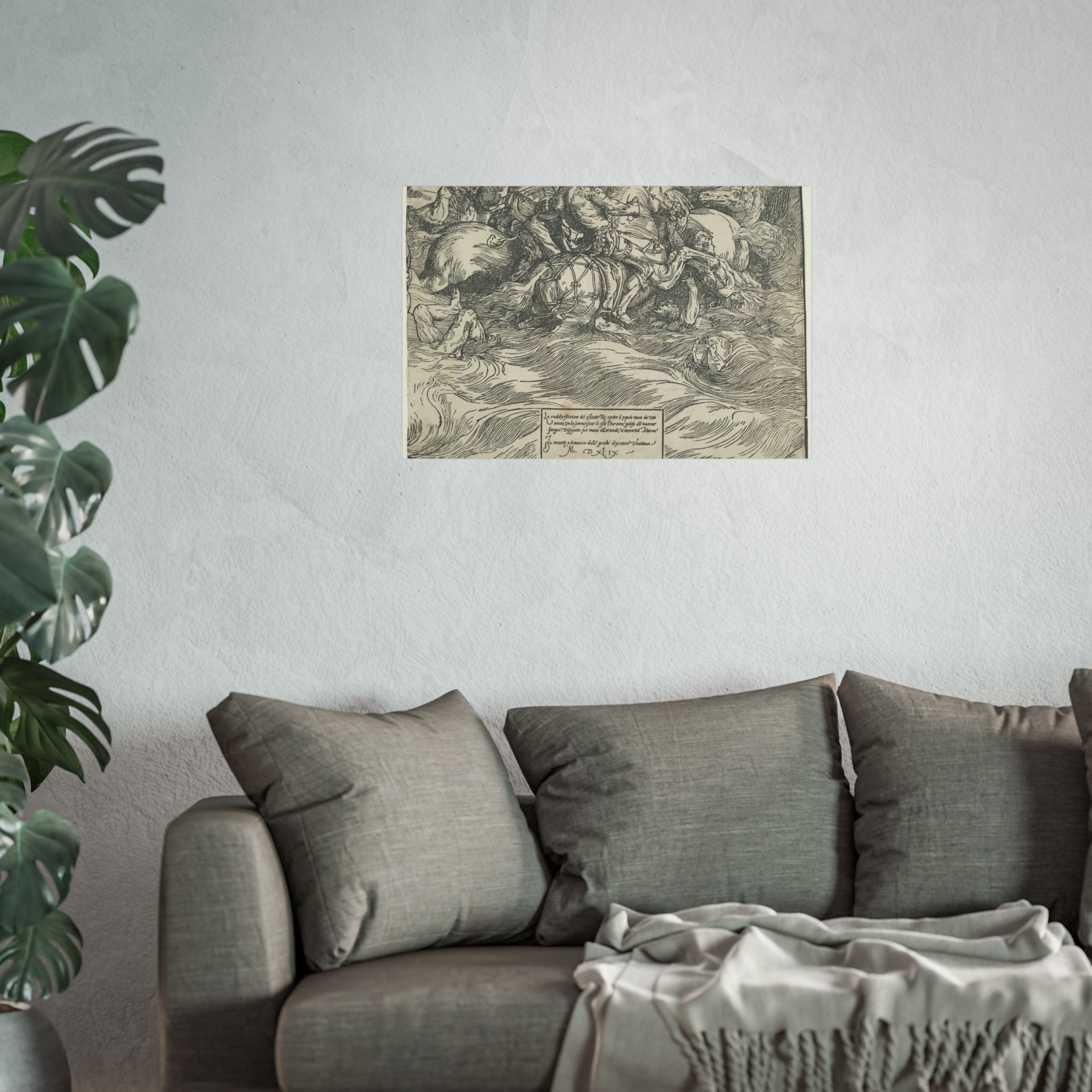 Titian - The Submersion of Pharaoh's Army in the Red Sea | Fine Art Poster
