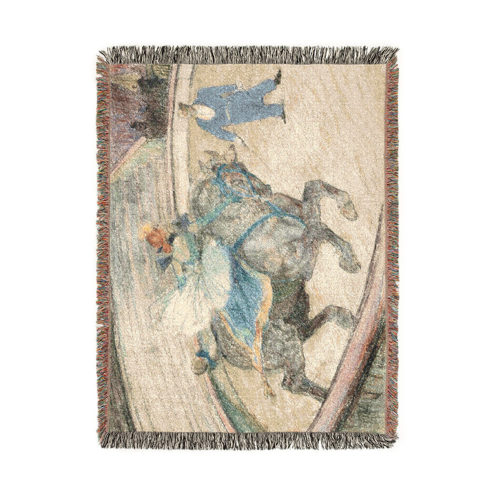 Henri de Toulouse-Lautrec - At the Circus Work in the Ring | Woven Tapestry Blanket