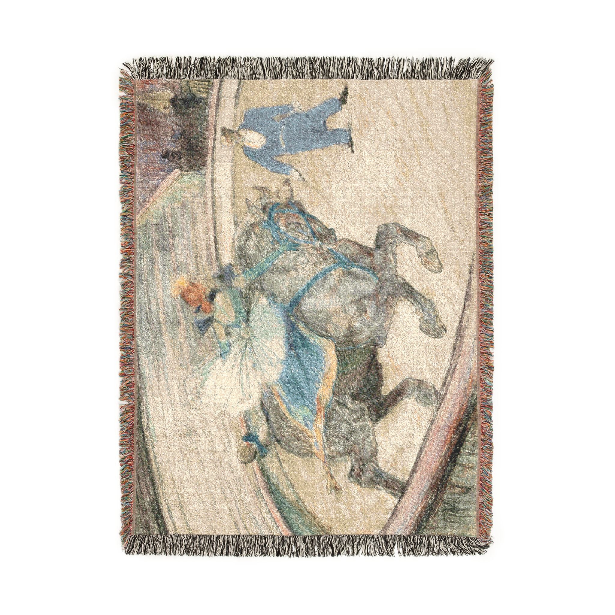 Henri de Toulouse-Lautrec - At the Circus Work in the Ring | Woven Tapestry Blanket