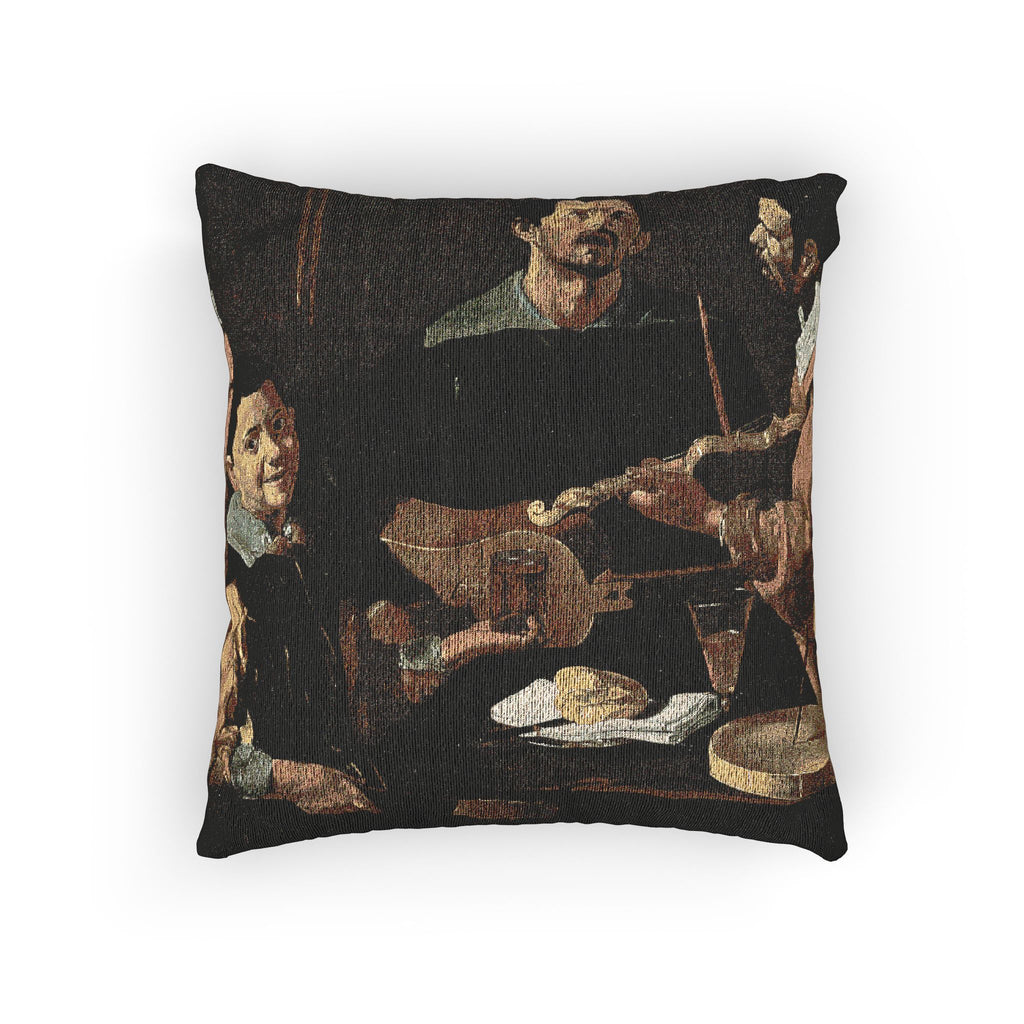 Diego Velázquez - The Three Musicians - Google Art Project | Woven Pillow
