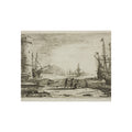 Claude Lorrain - Harbor with a Large Tower | Fine Art Poster