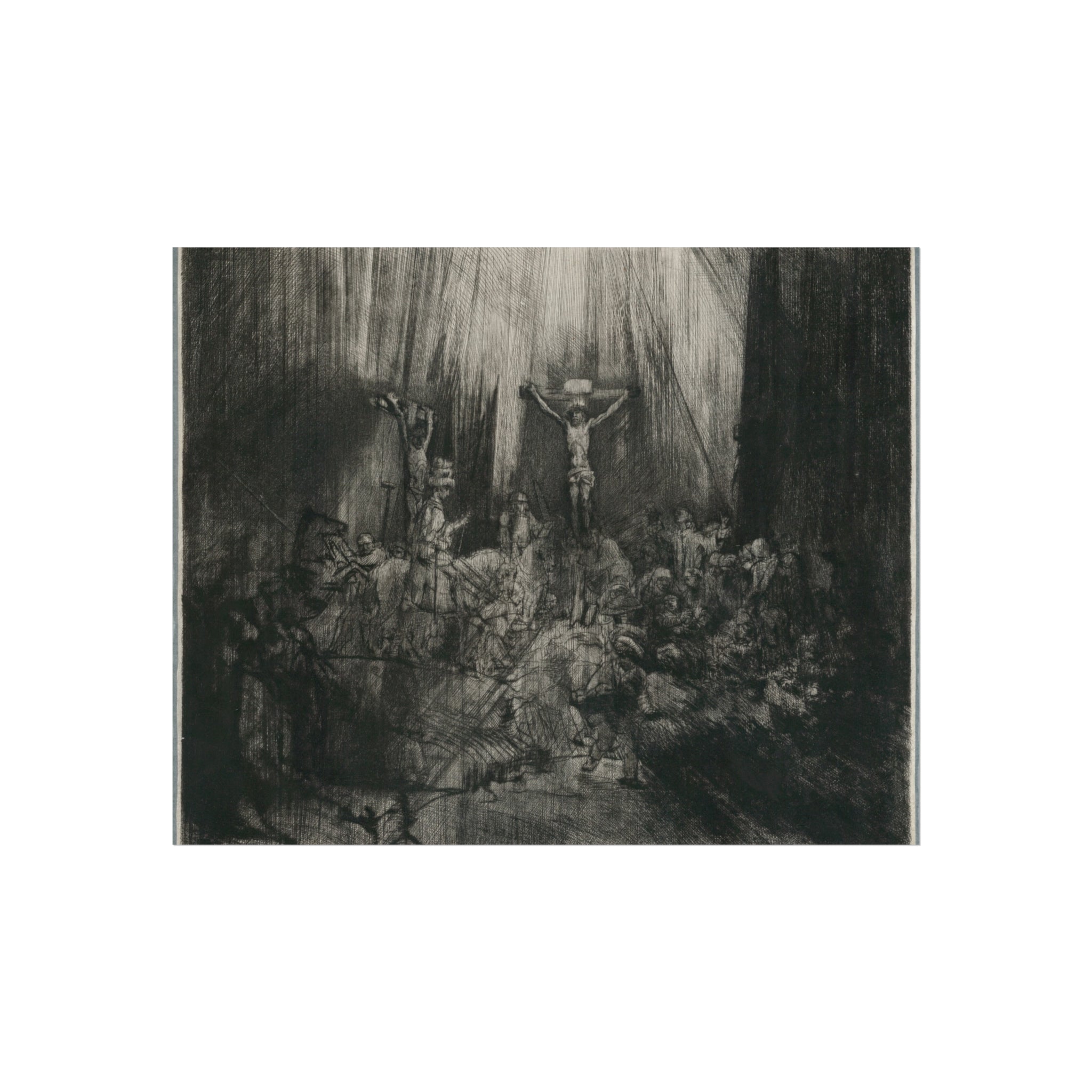 Rembrandt van Rijn - Christ Crucified between the Two Thieves The Three Crosses | Fine Art Poster