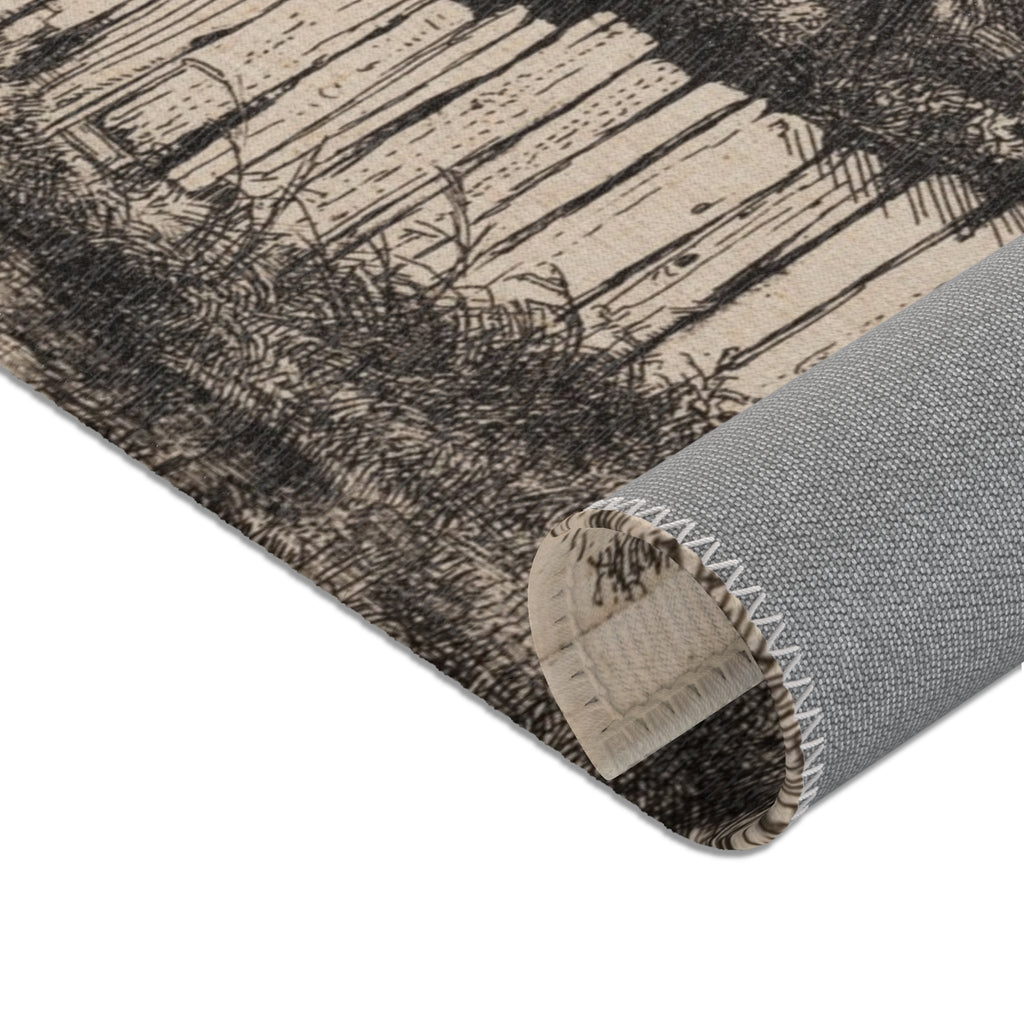 Rembrandt van Rijn - A Cottage with White Paling | Area Rug
