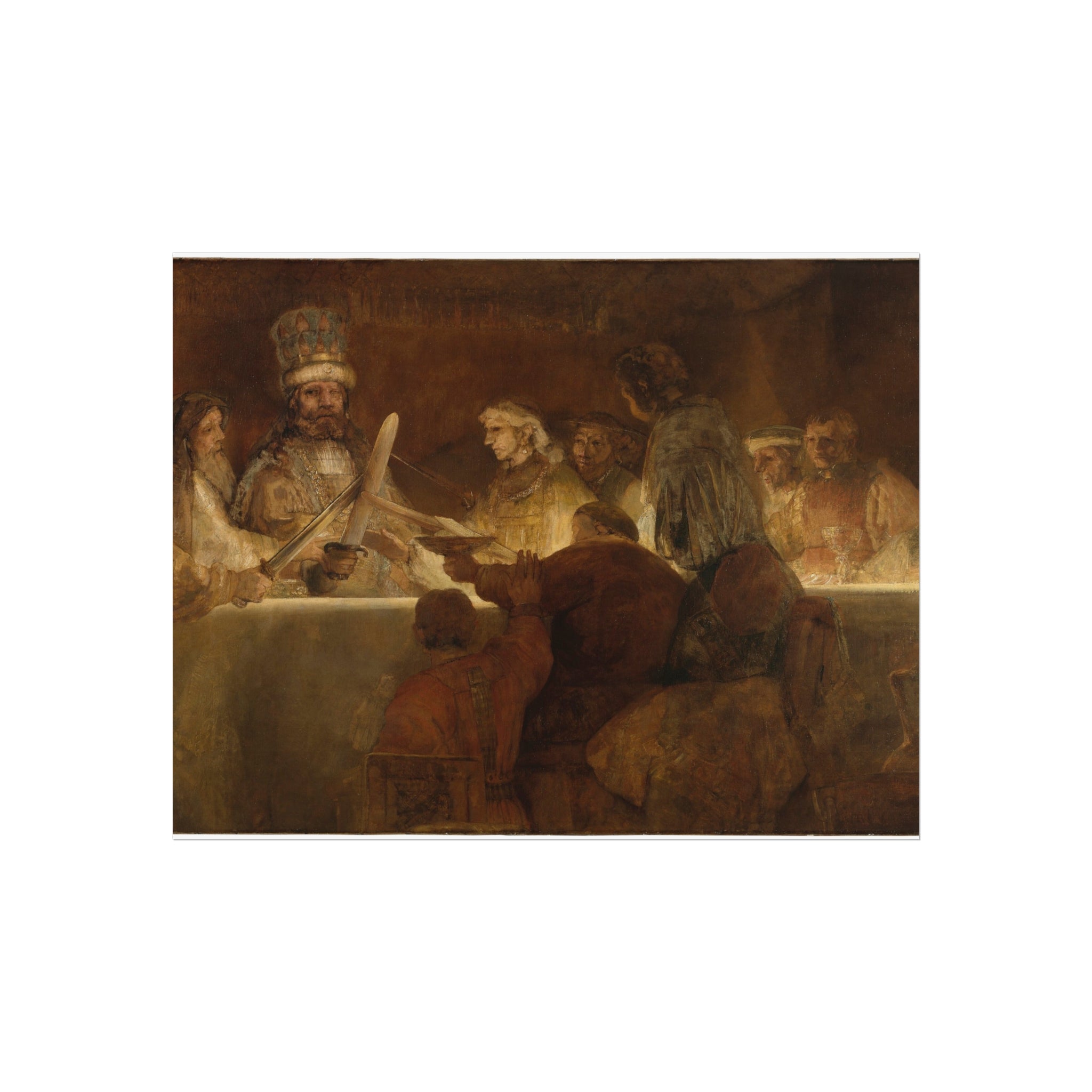 The Conspiracy of Claudius Civilis by Rembrandt van Rijn | Fine Art Poster