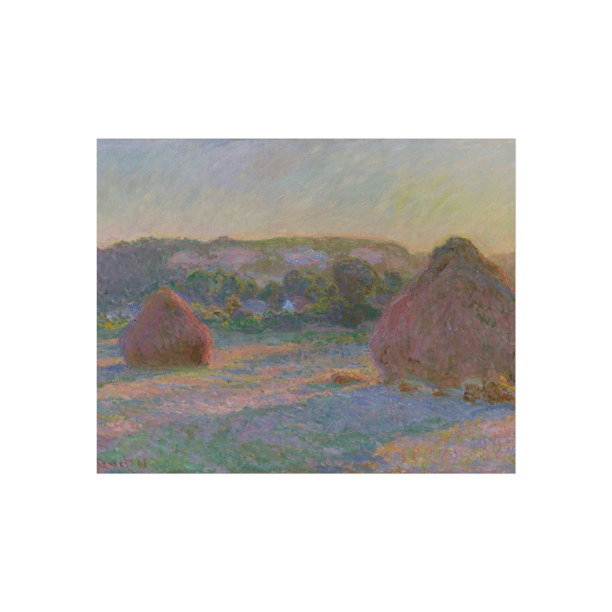 Claude Monet - Stacks of Wheat (End of Summer) | Fine Art Poster