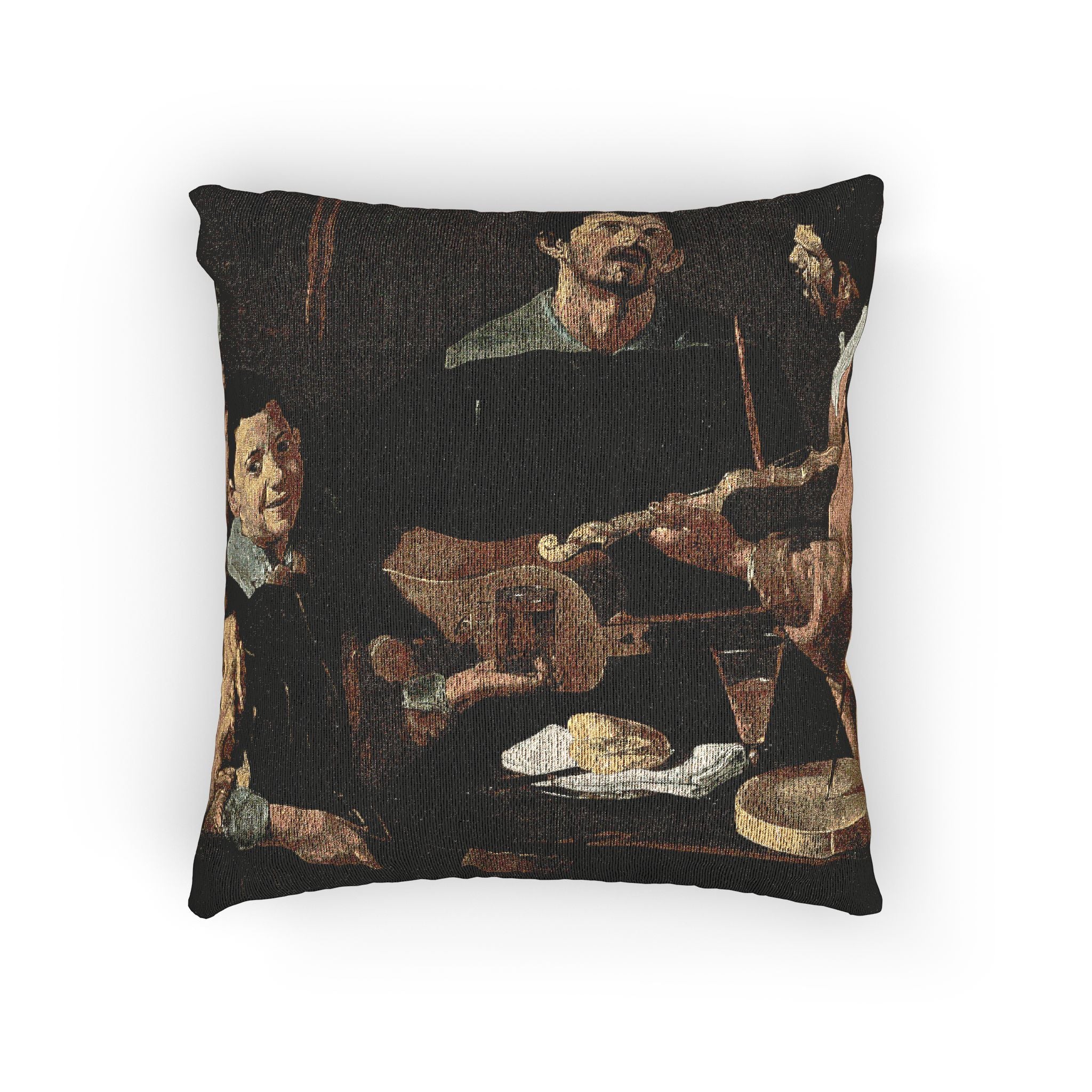 Diego Velázquez - The Three Musicians - Google Art Project | Woven Pillow