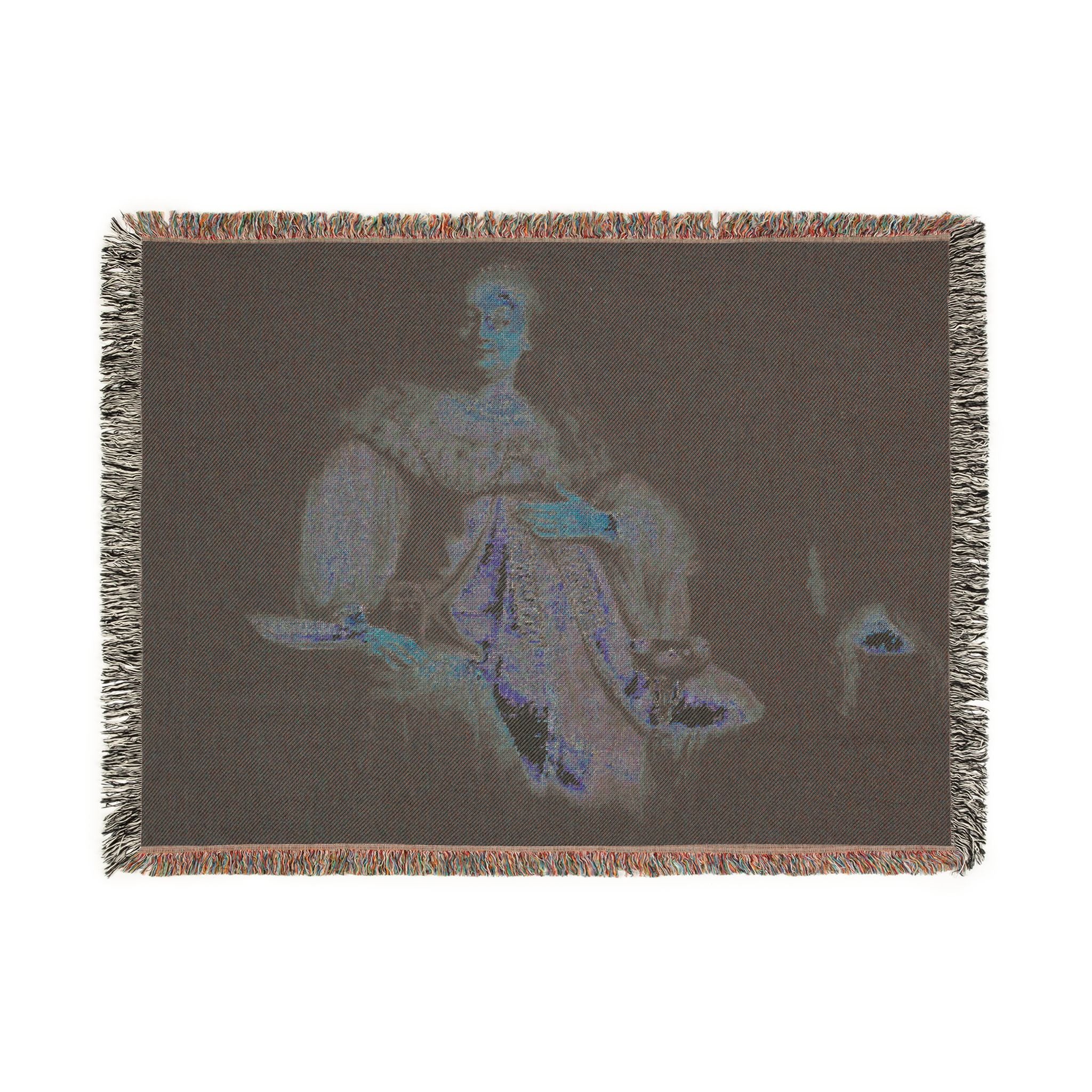 Judith at the Banquet of Holofernes (previously known as Artemisia), by Rembrandt, from Prado in Google Earth | Woven Tapestry Blanket