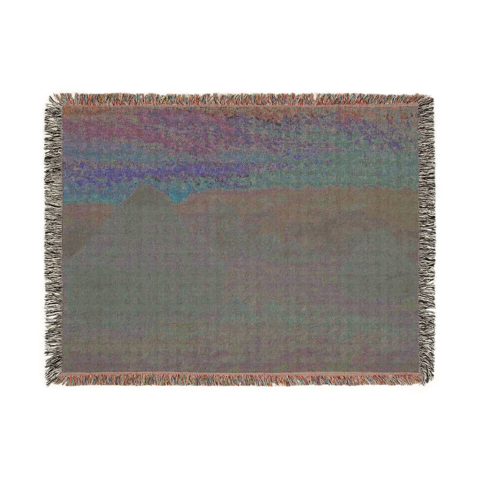 Claude Monet - Stacks of Wheat (End of Day, Autumn) | Woven Tapestry Blanket