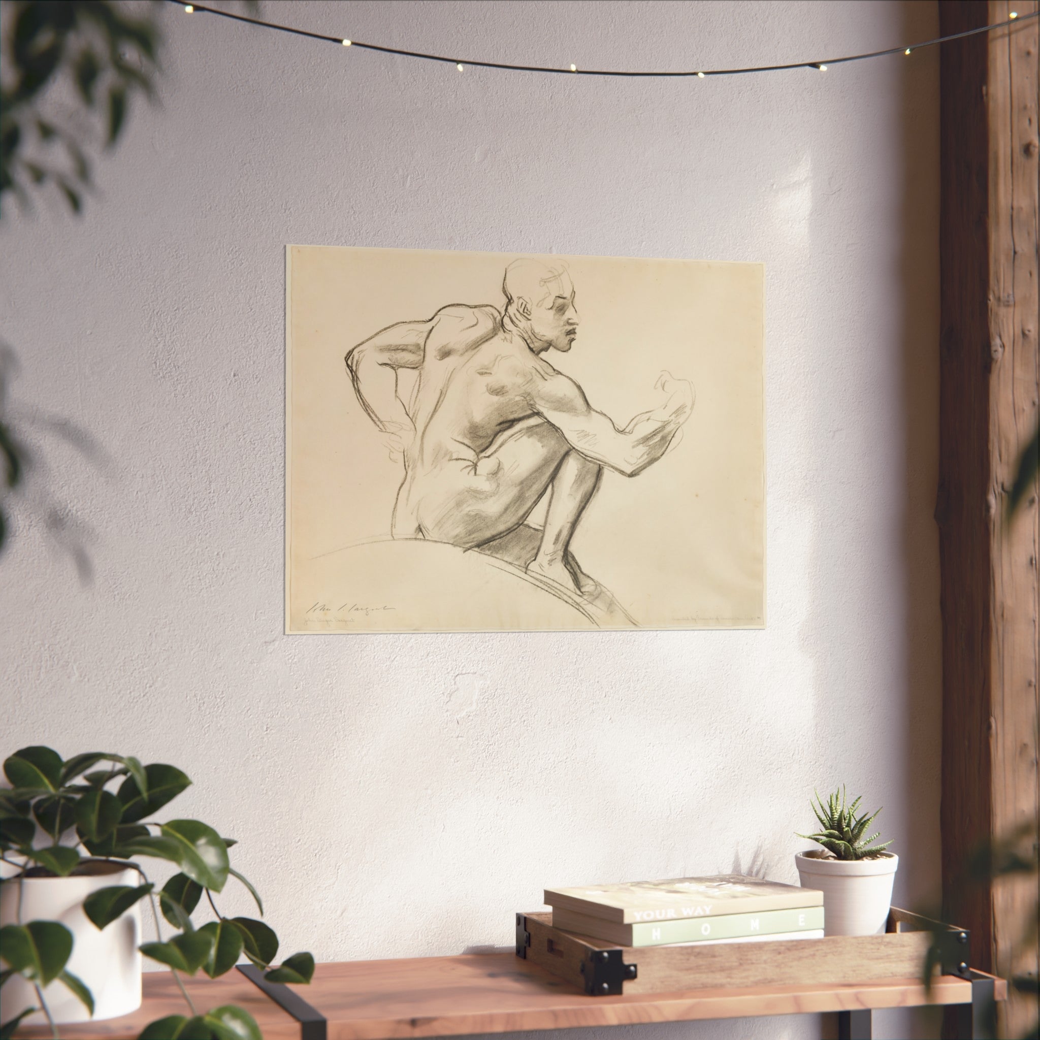 John Singer Sargent - Seated Male Nude | Fine Art Poster