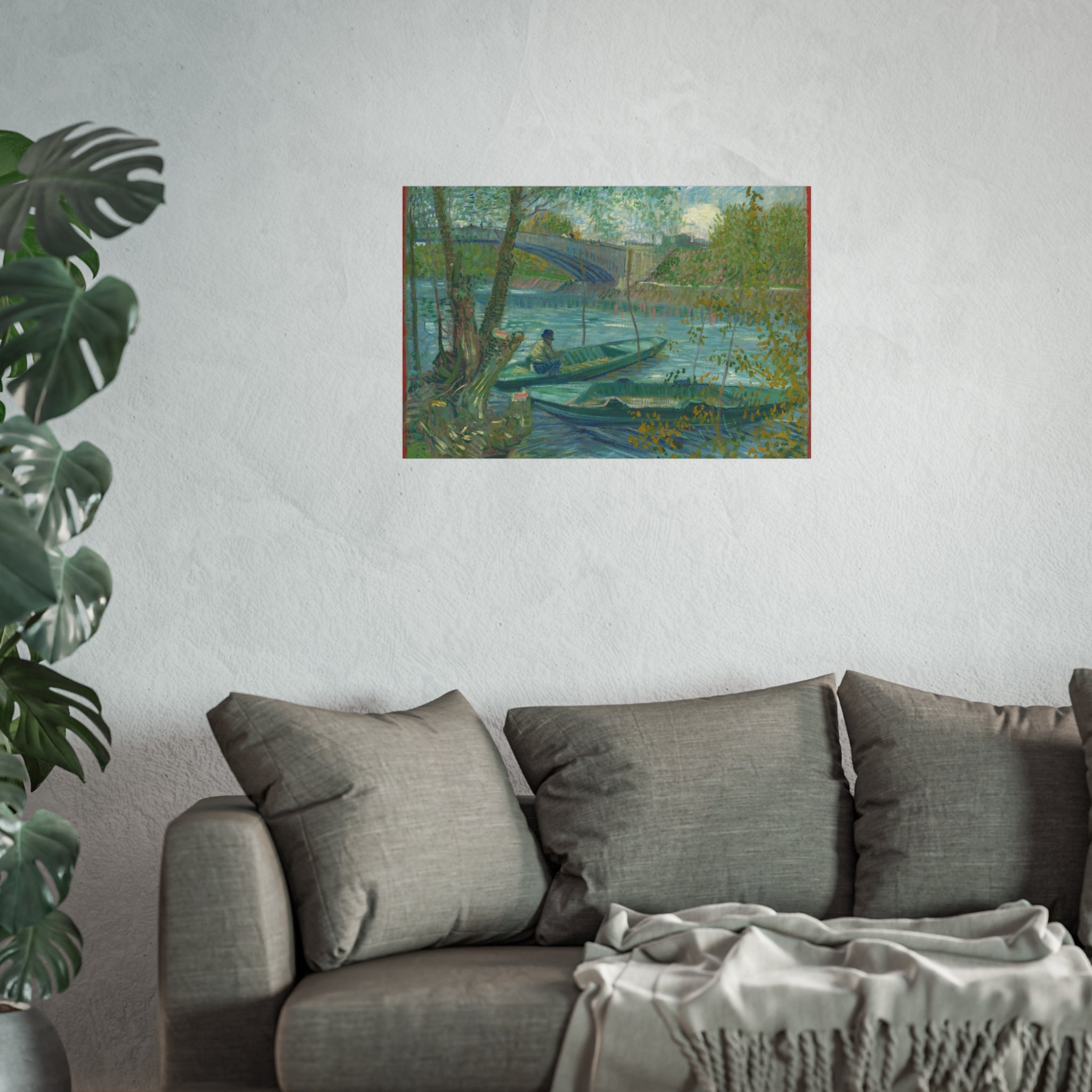 Vincent van Gogh - Fishing in Spring, the Pont de Clichy | Fine Art Poster