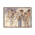 John Singer Sargent - Workmen at Carrara | Woven Tapestry Blanket