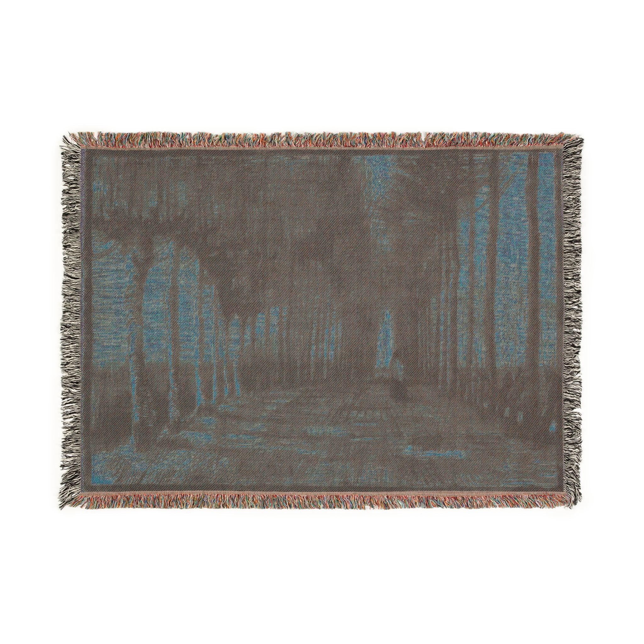 Vincent van Gogh - Avenue of Pollard Birches and Poplars | Woven Tapestry Blanket