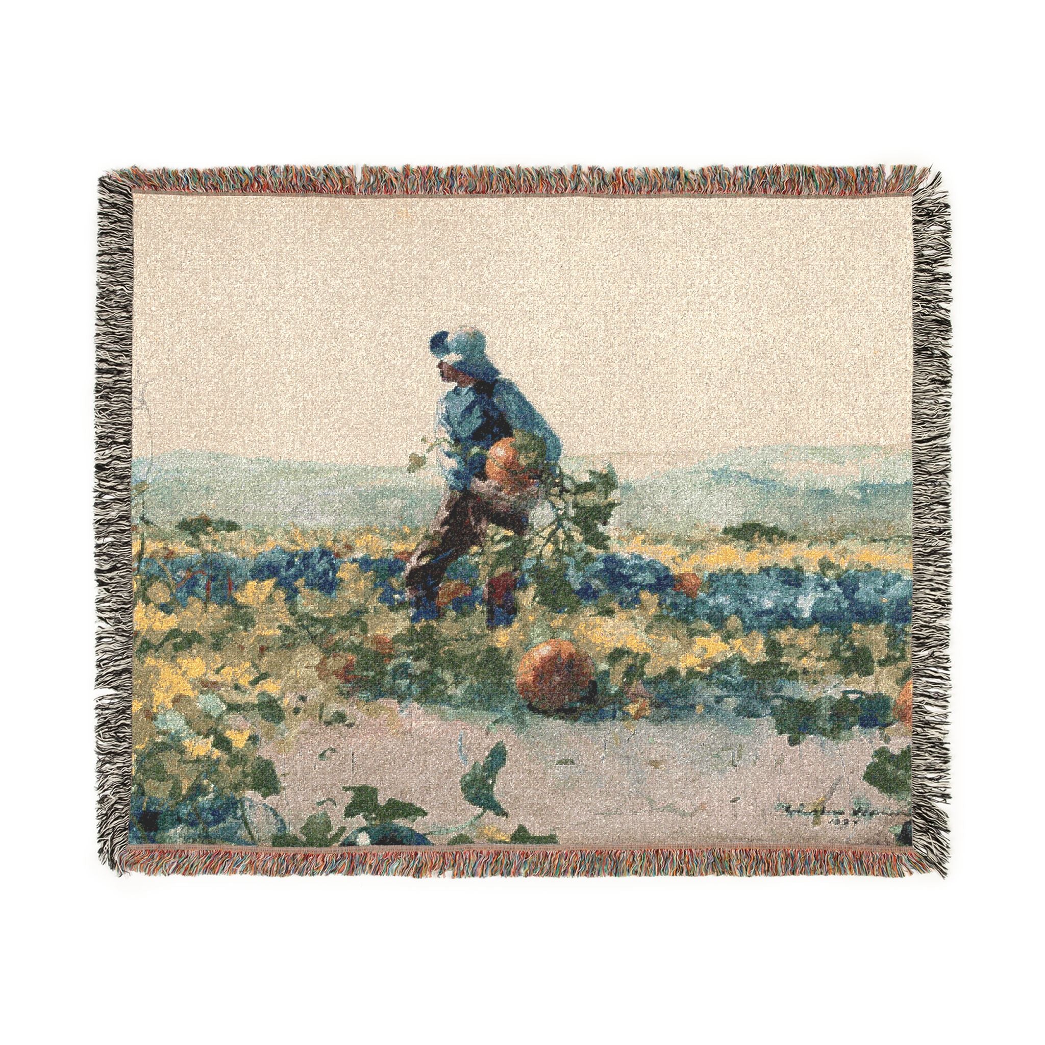 For to Be a Farmer's Boy Winslow Homer Tapestry Blanket