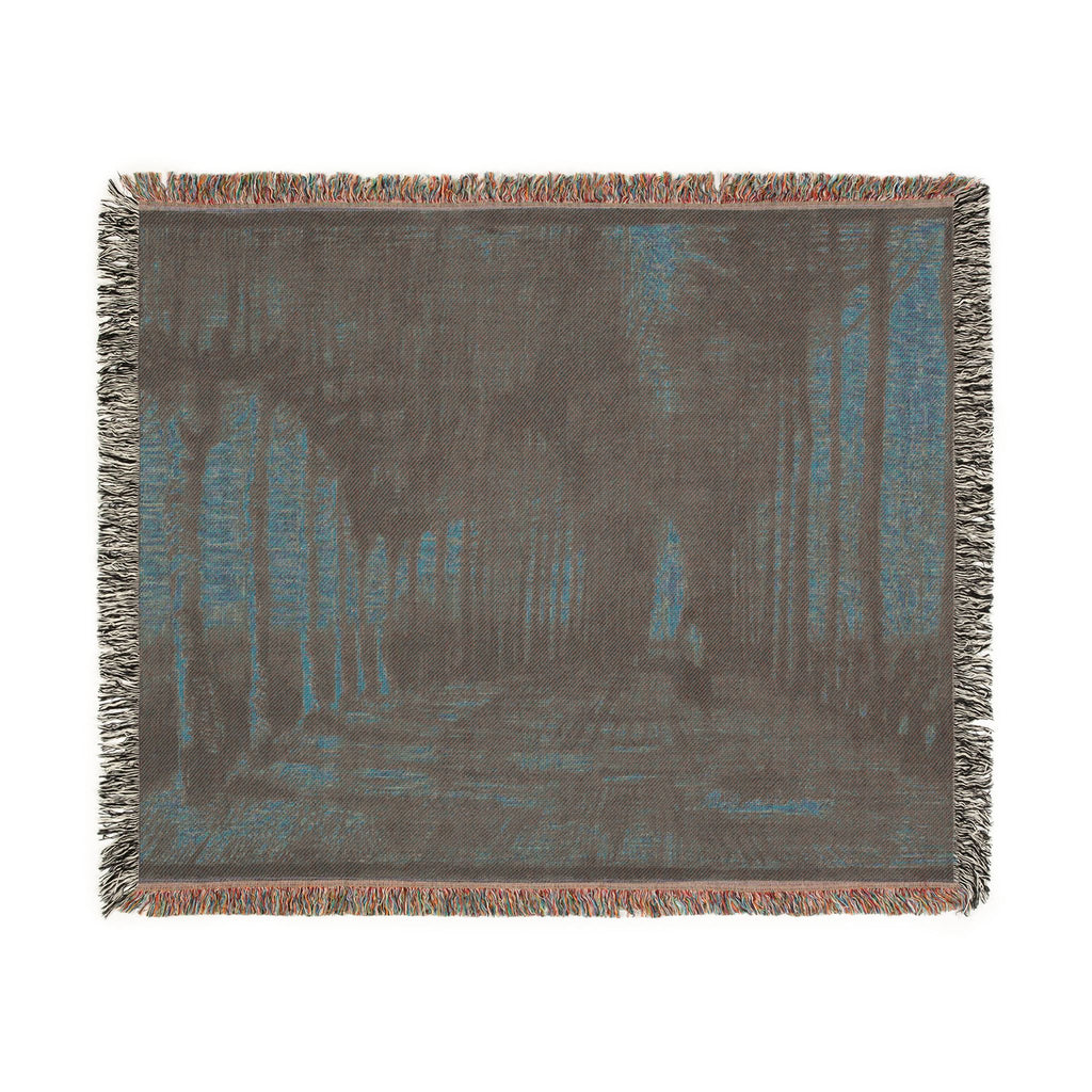 Vincent van Gogh - Avenue of Pollard Birches and Poplars | Woven Tapestry Blanket
