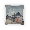 Alfred Sisley - Street in Moret | Woven Pillow