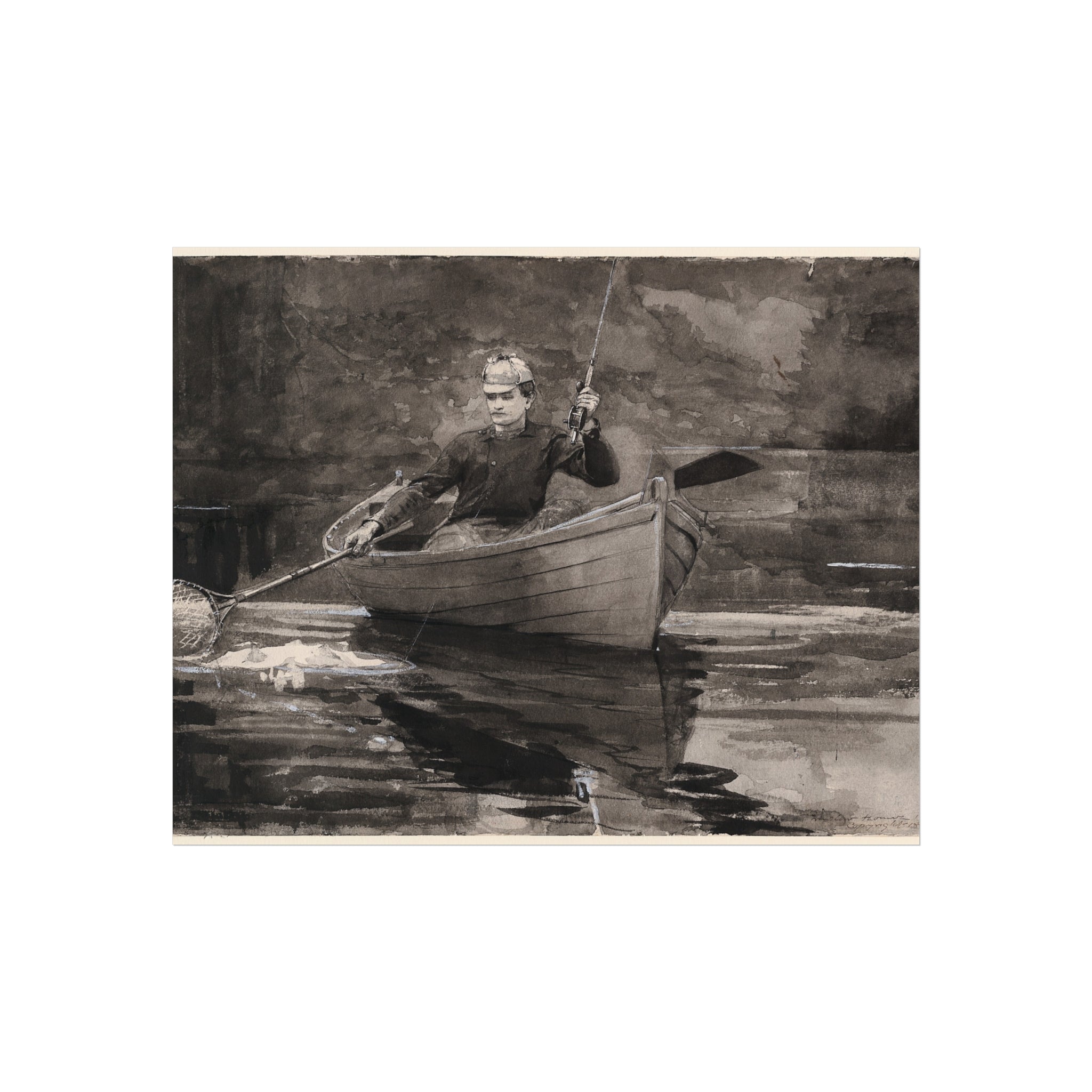 Netting the Fish Winslow Homer Fine Art Poster