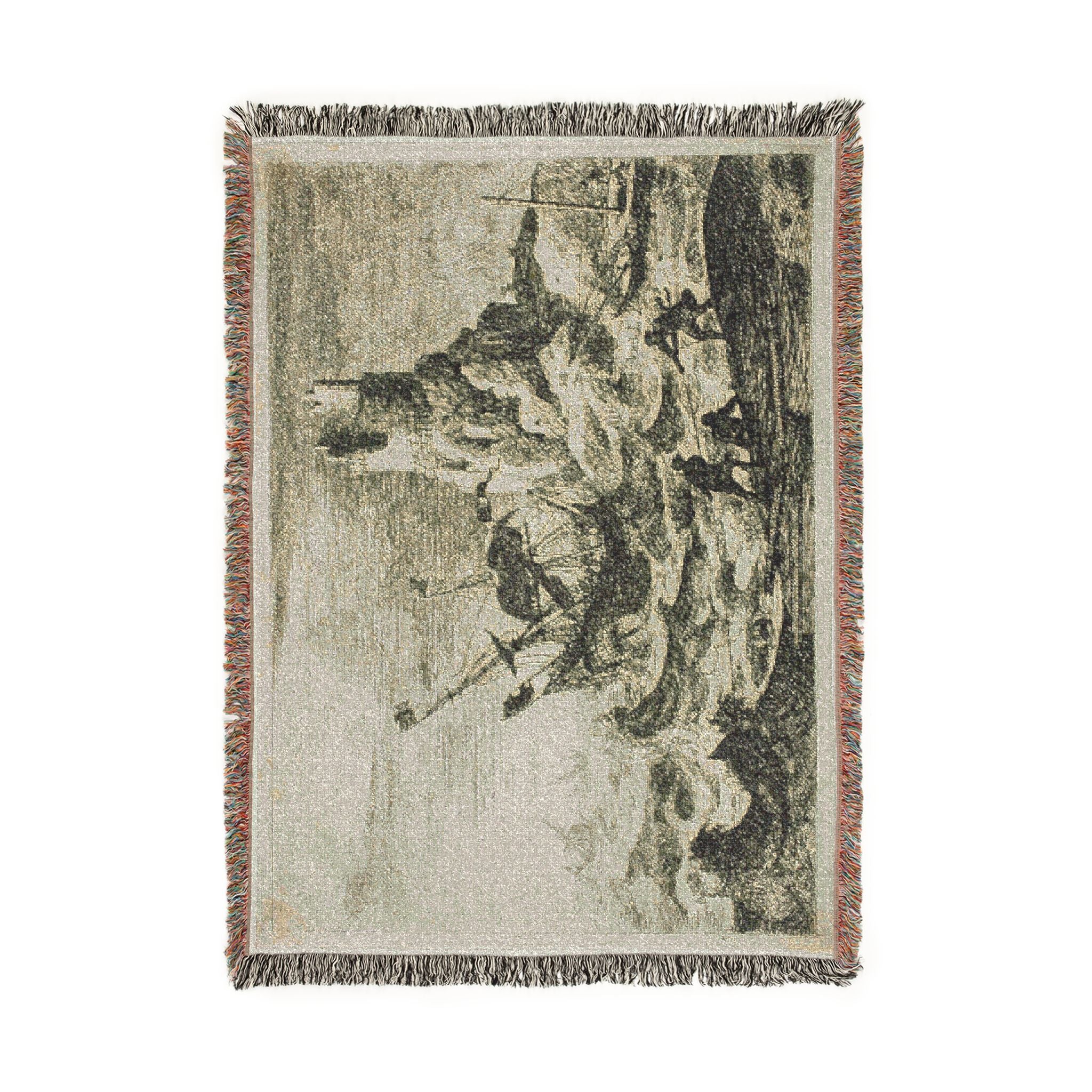 Claude Lorrain - The Shipwreck | Woven Tapestry Blanket